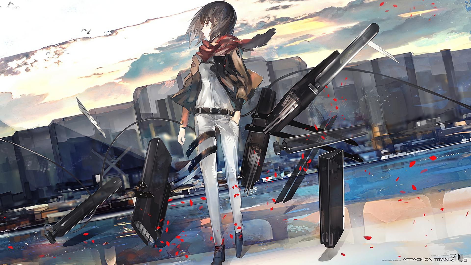 1920x1080 Mikasa Ackerman.  Tấn công Titan (Shingeki no Kyojin).  86