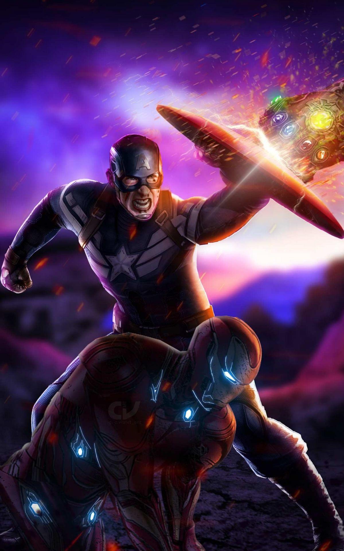 1200x1920 Free download Captain and Tony Fighting Thanos Avengers Endgame iPhone Wallpaper [1350x2400] for your Desktop, Mobile & Tablet. Explore Captain America Vs Thanos Wallpaper. Captain America Vs Thanos Wallpaper
