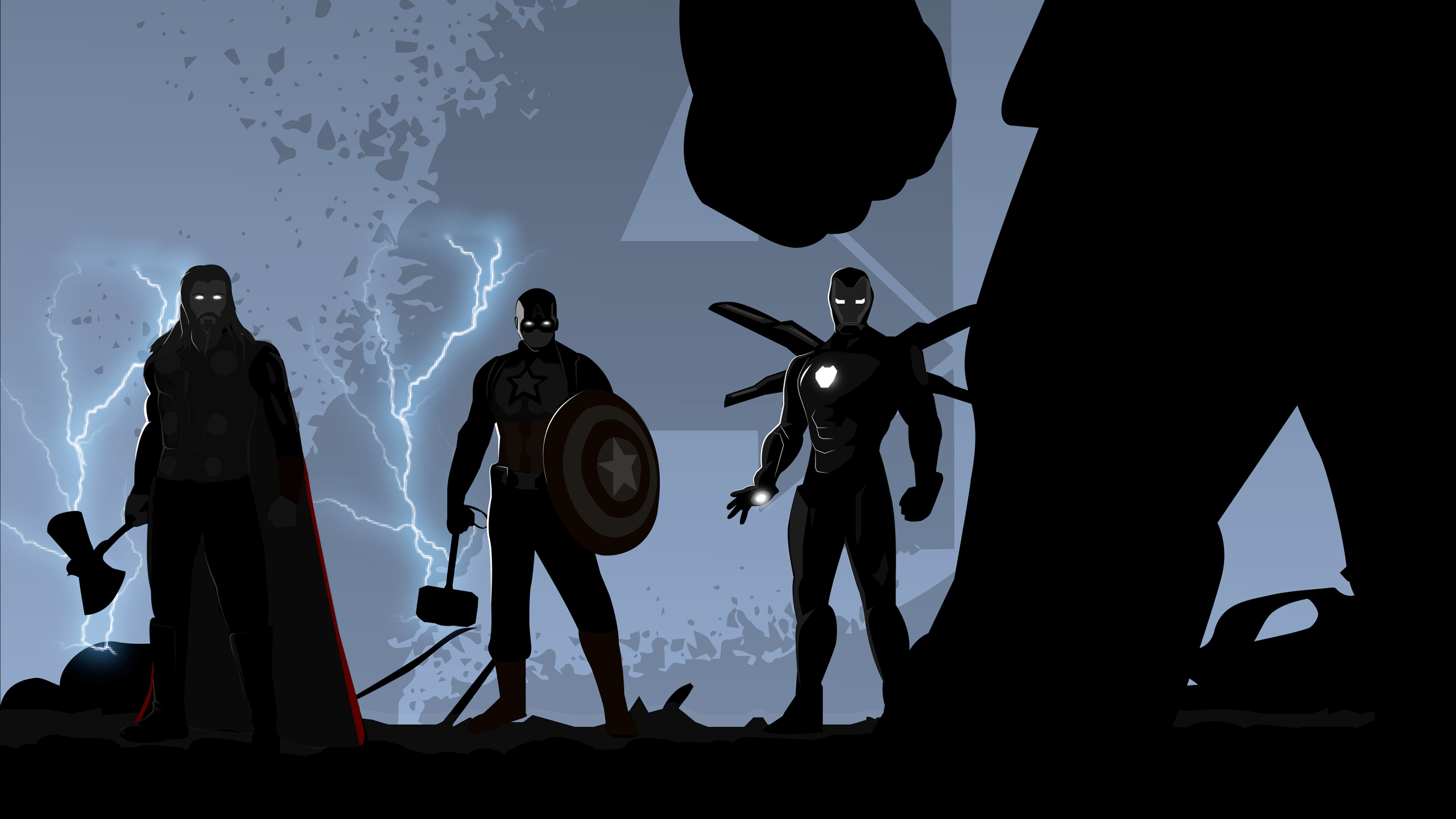2560x1440 Avengers: Endgame Wallpaper 4K, Thor, Captain America, Iron Man