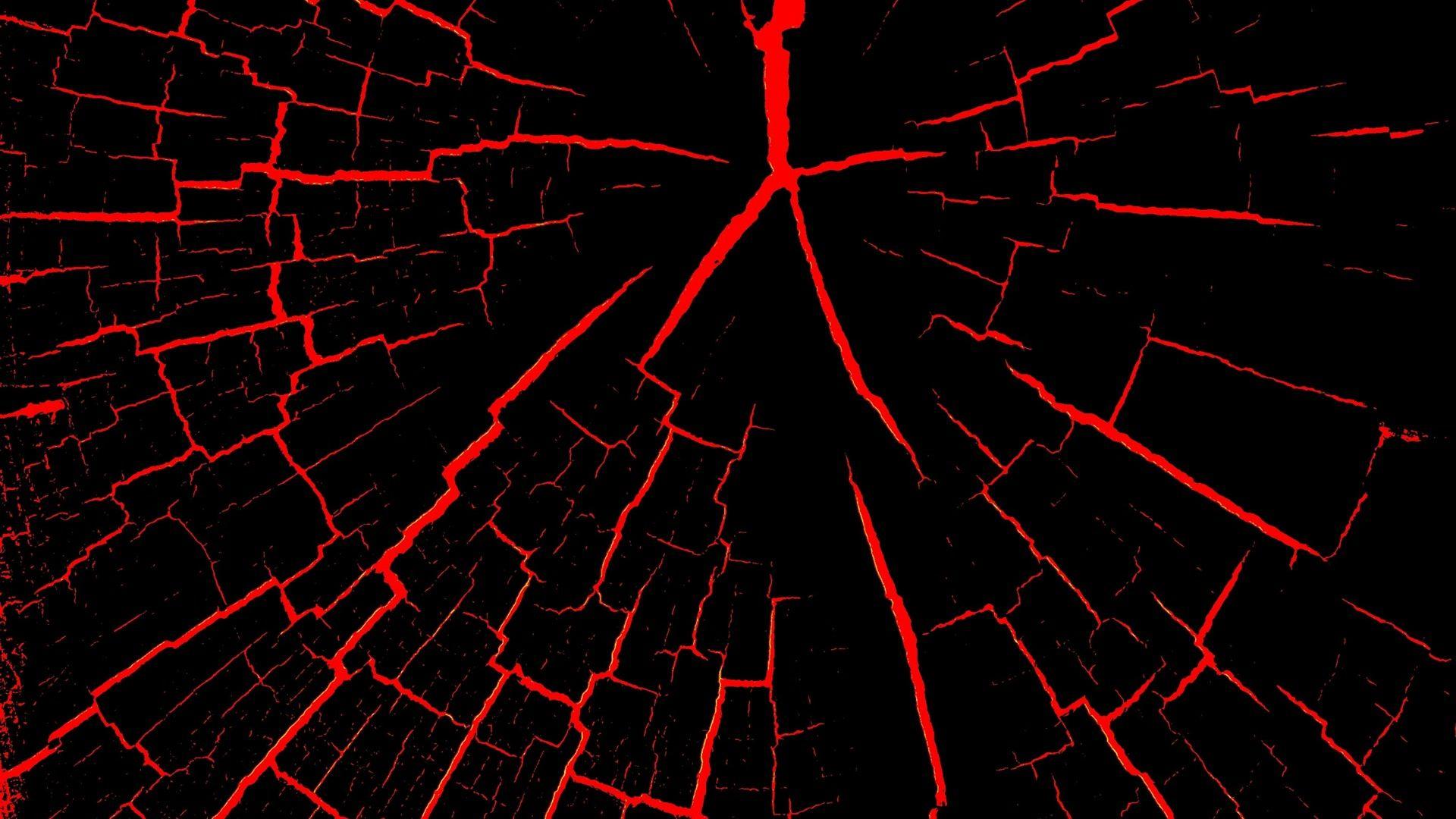 1920x1080 Wallpaper Cracks, black and red, abstract 2880x1800 HD Picture, Image
