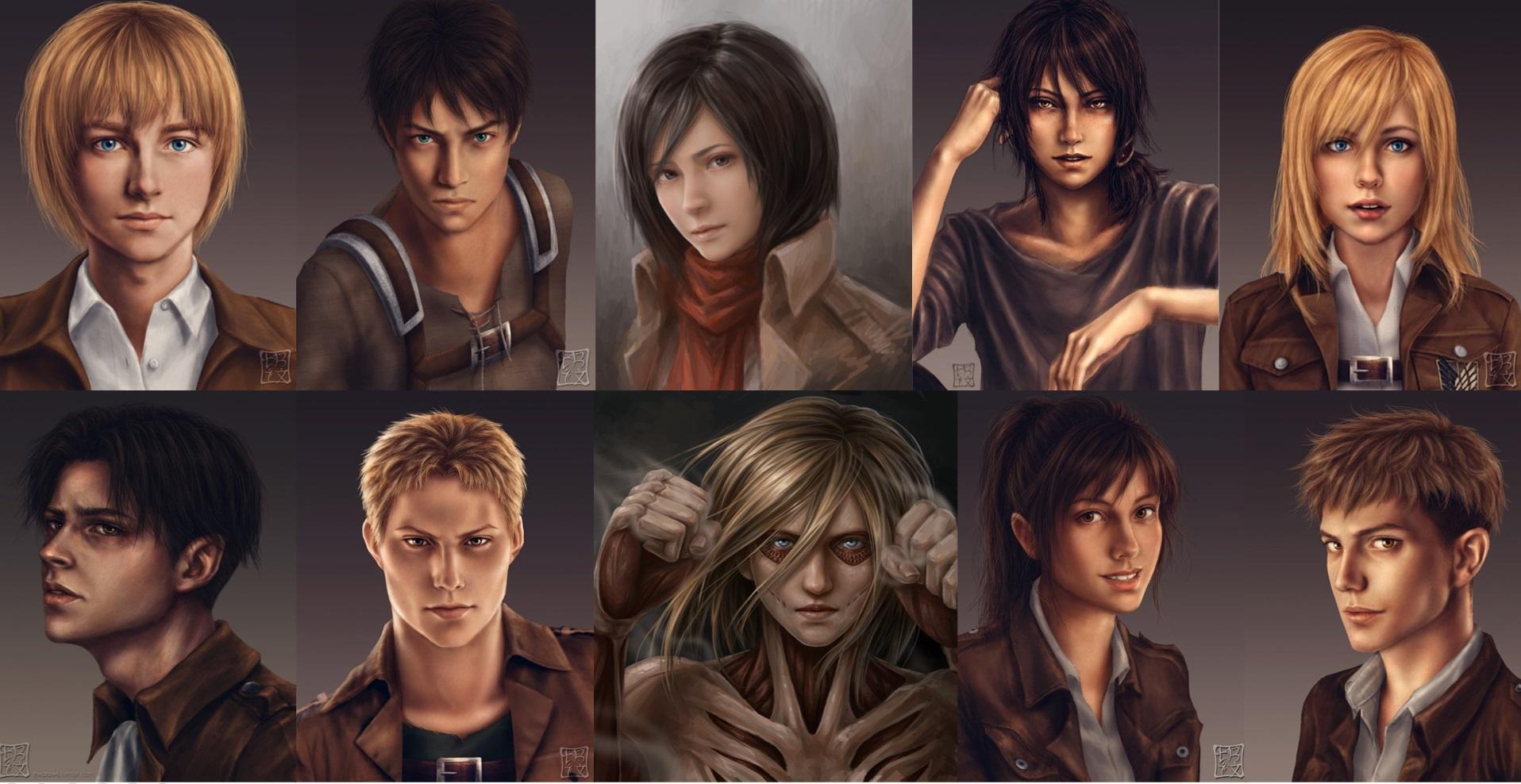 Attack On Titan Characters Images ~ Titan Attack Characters Wallpaper ...