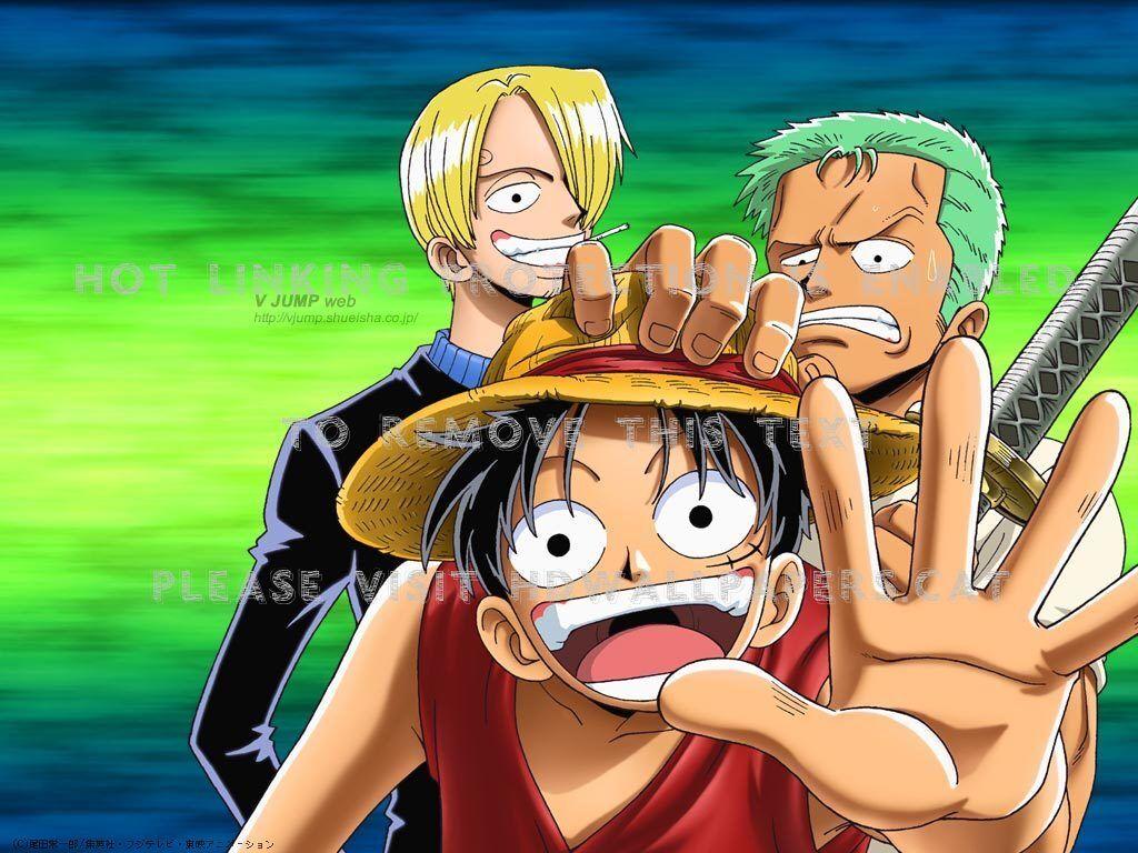 1024x768 One Piece Sanji Zoro Luffy Anime HD Wallpaper
