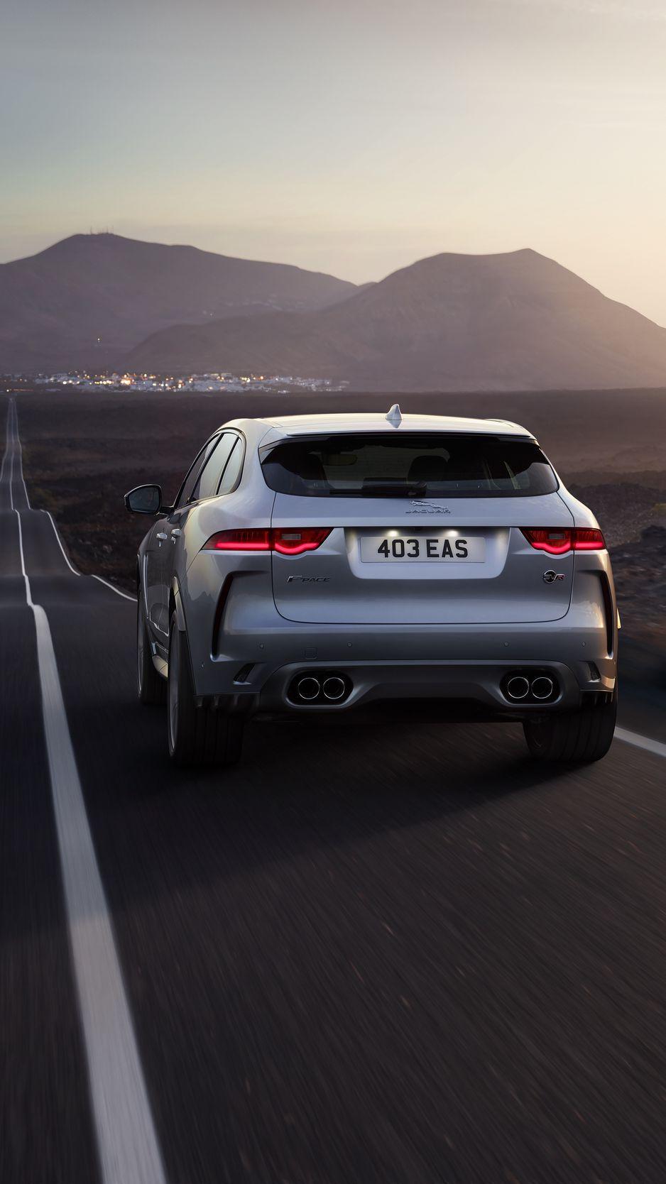 938x1668 Download Wallpaper 938x1668 Jaguar F Pace Svr, Jaguar, Rear View, Road, Traffic Iphone 8 7 6s 6 For Parallax HD Background