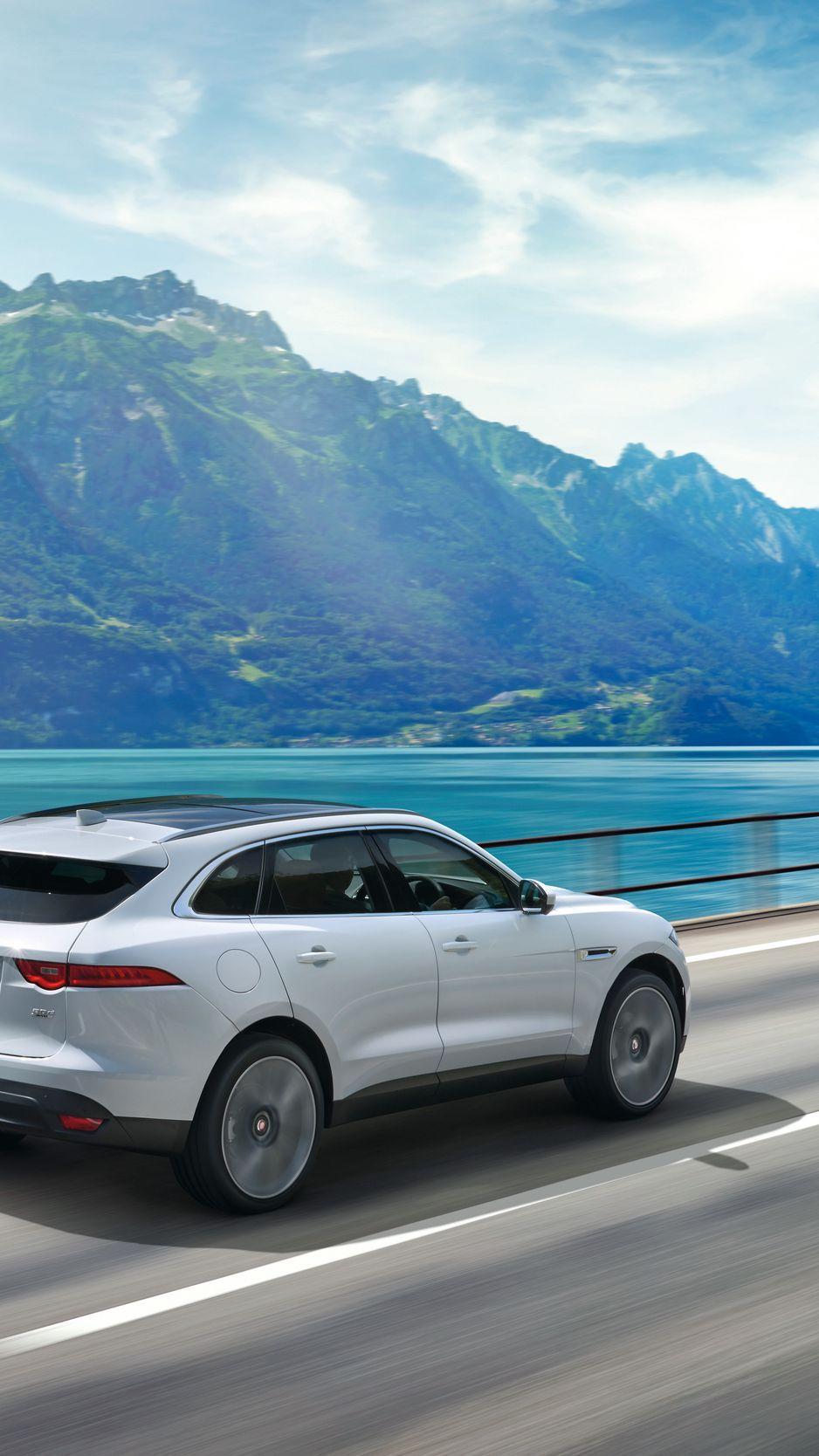 938x1668 Download Wallpaper 938x1668 Jaguar F Pace, Jaguar, Suv, Movement, Mountains Iphone 8 7 6s 6 For Parallax HD Background