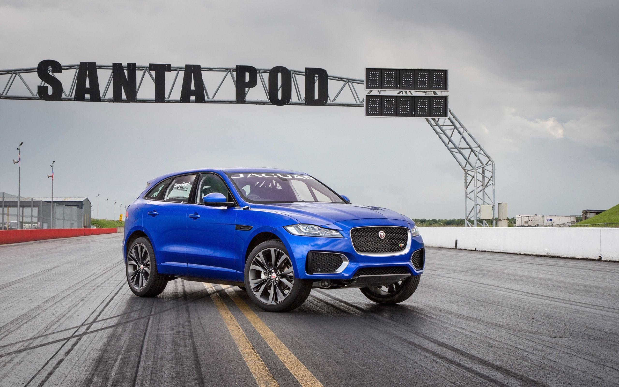 2560x1600 Jaguar F Pace Two Wheeled Run Wallpaper. HD Car Wallpaper