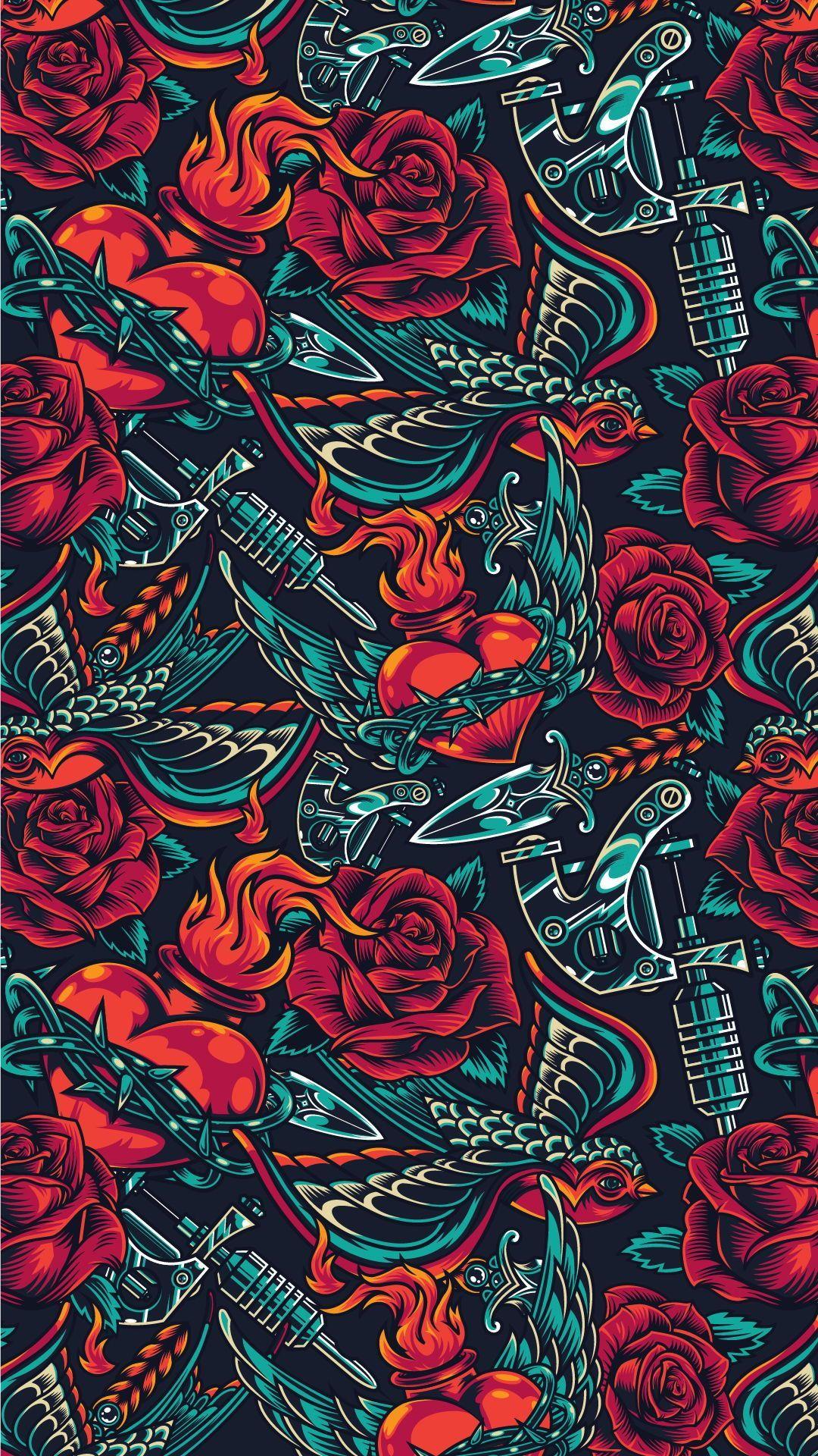 1080x1920 Day Of The Dead Apparel designs. Art wallpaper iphone, Goth wallpaper, Graffiti wallpaper iphone