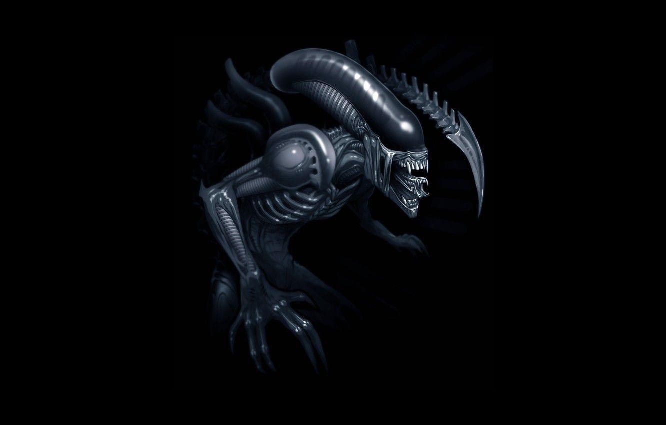 1332x850 Wallpaper art, Stranger, Alien, art, Xenomorph, Xenomorph image for desktop, section живопись