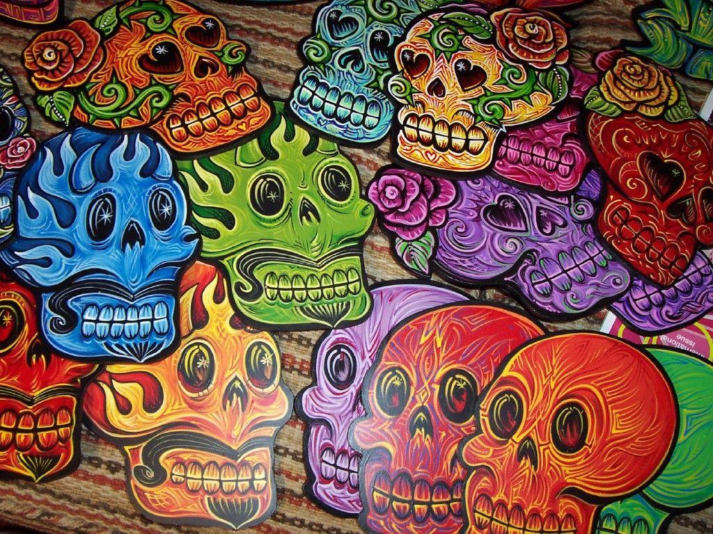 1024x768 Day of Dead iPhone Wallpaper