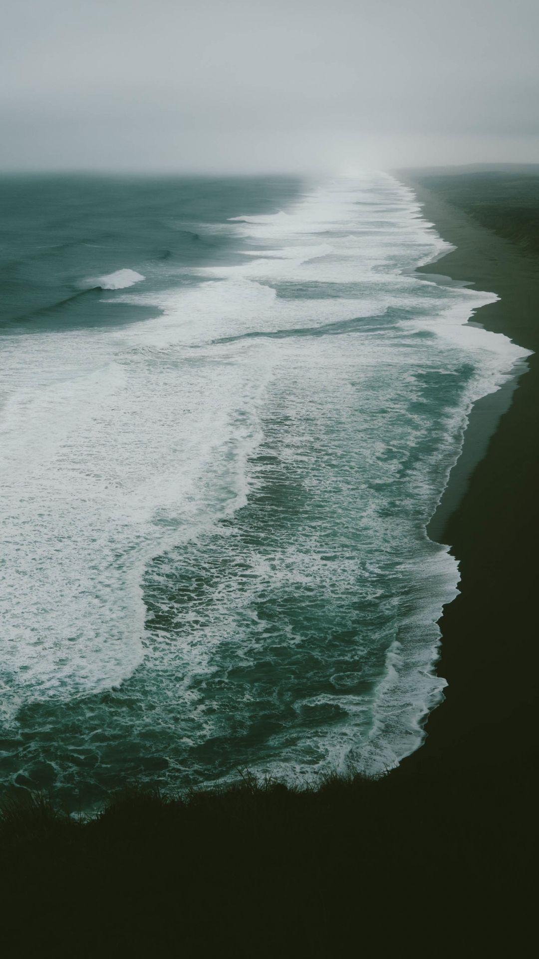 1080x1920 Ocean sea beach surf iPhone 8 Wallpaper Free Download