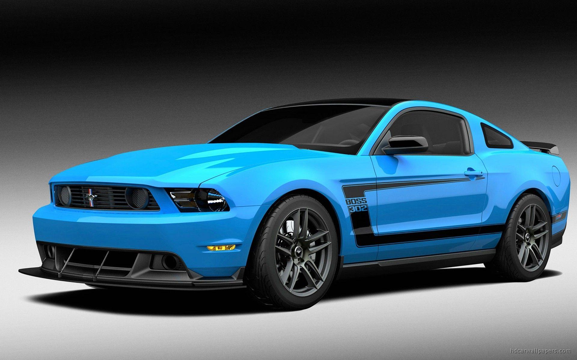 1920x1200 Blue 2012 Ford Mustang Boss Wallpaper. HD Car Wallpaper