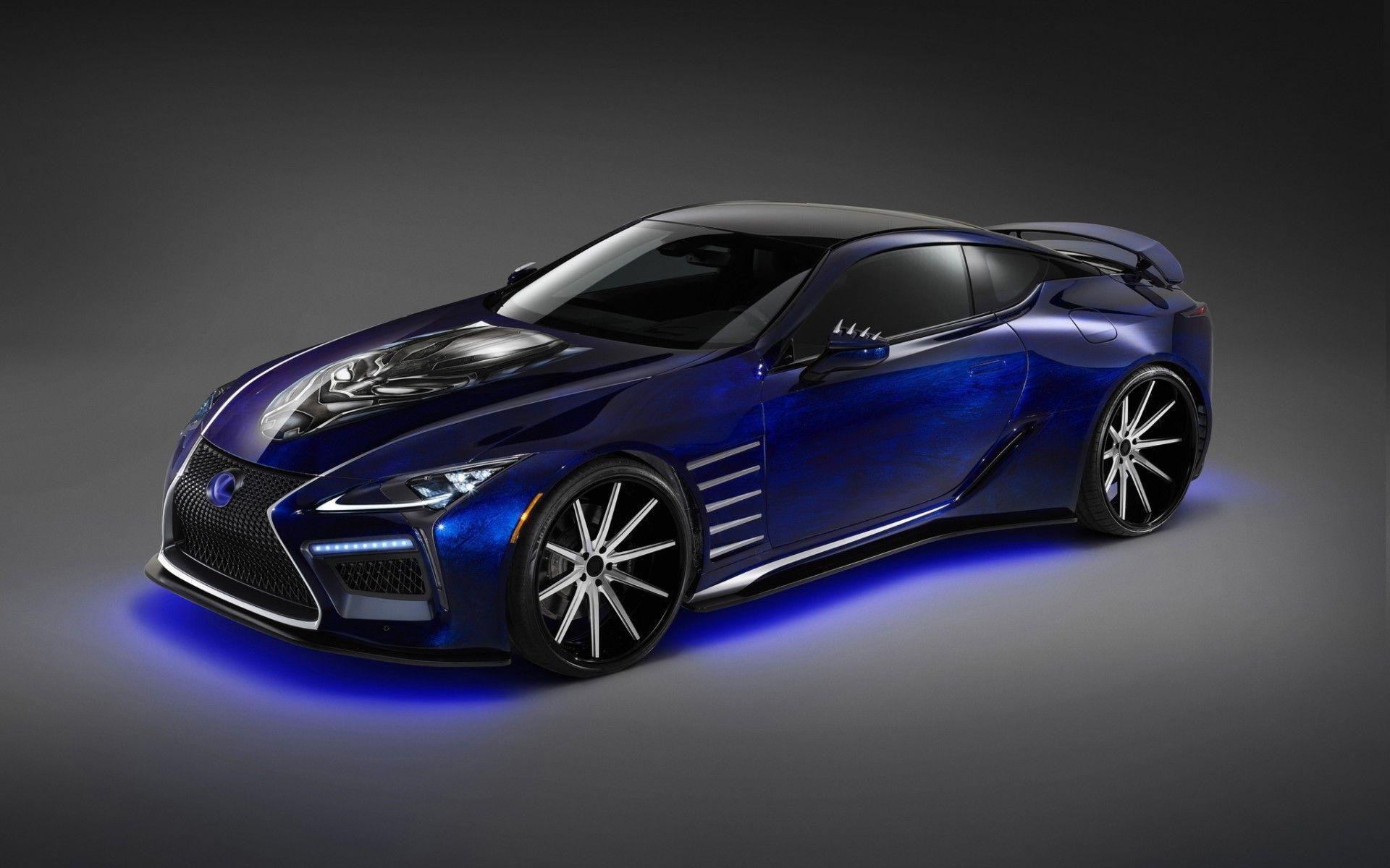 1920x1200 Download 1920x1200 Lexus Lc Black Panther, Neon, Blue, Supercar, Cars Wallpaper for MacBook Pro 17 inch