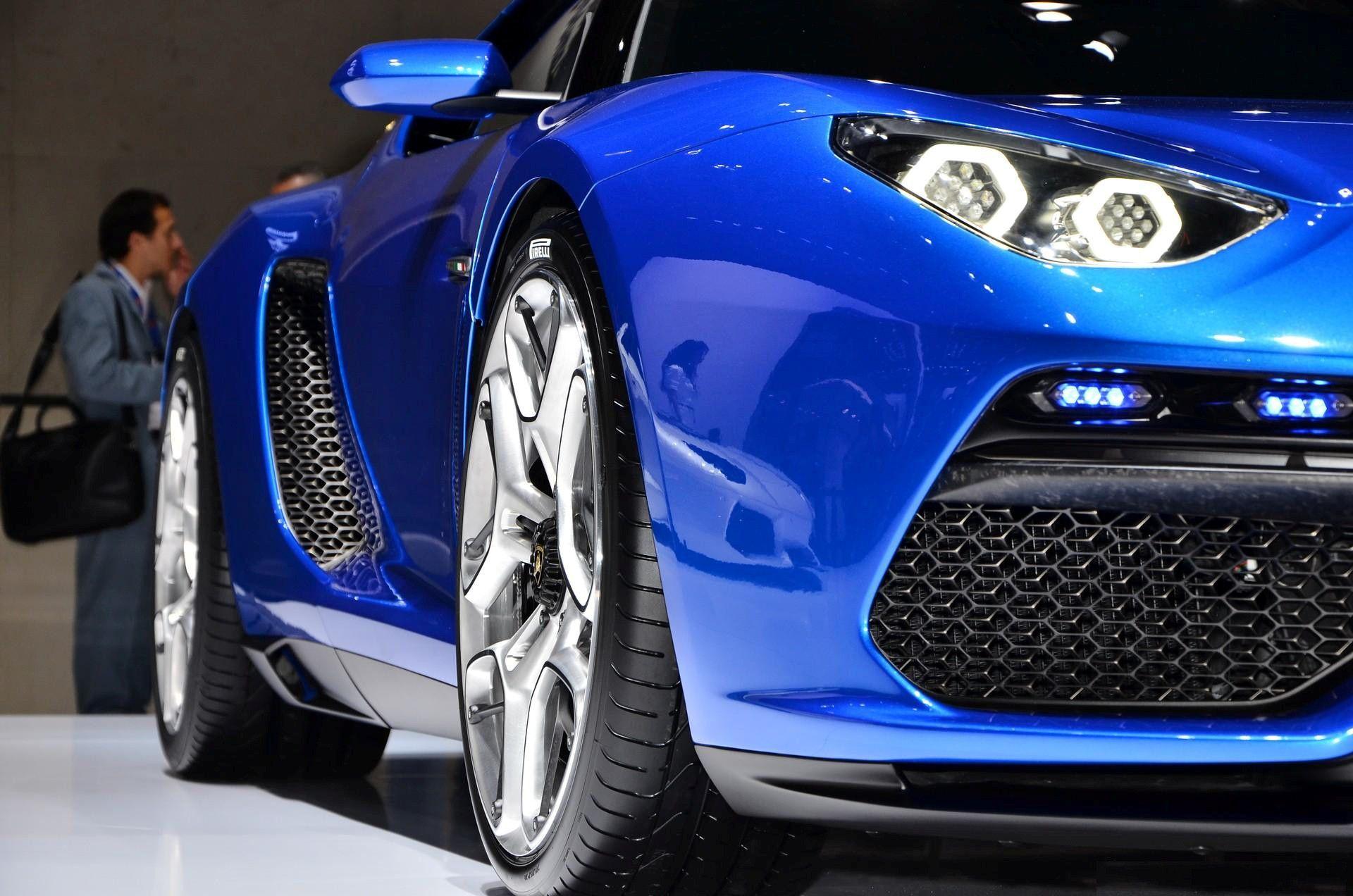 1920x1272 Blue Lamborghini Asterion in Paris Wallpaper