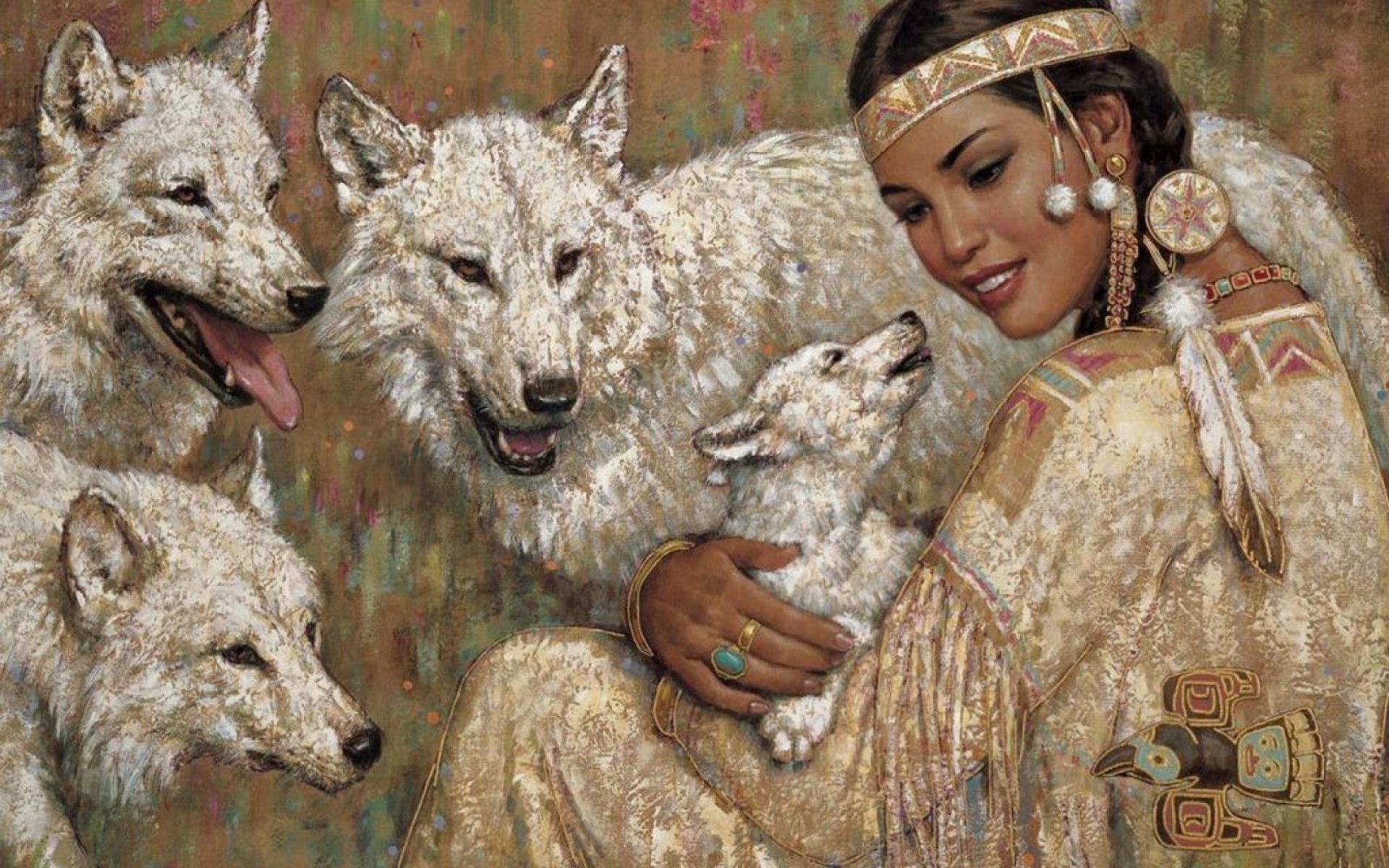 1920x1200 Free download Download Fantasy Art Native Americans Wolves Painting Wallpaper Full [1920x1200] for your Desktop, Mobile & Tablet. Explore Native American Wolf Wallpaper Free. Native American Wallpaper Free Download