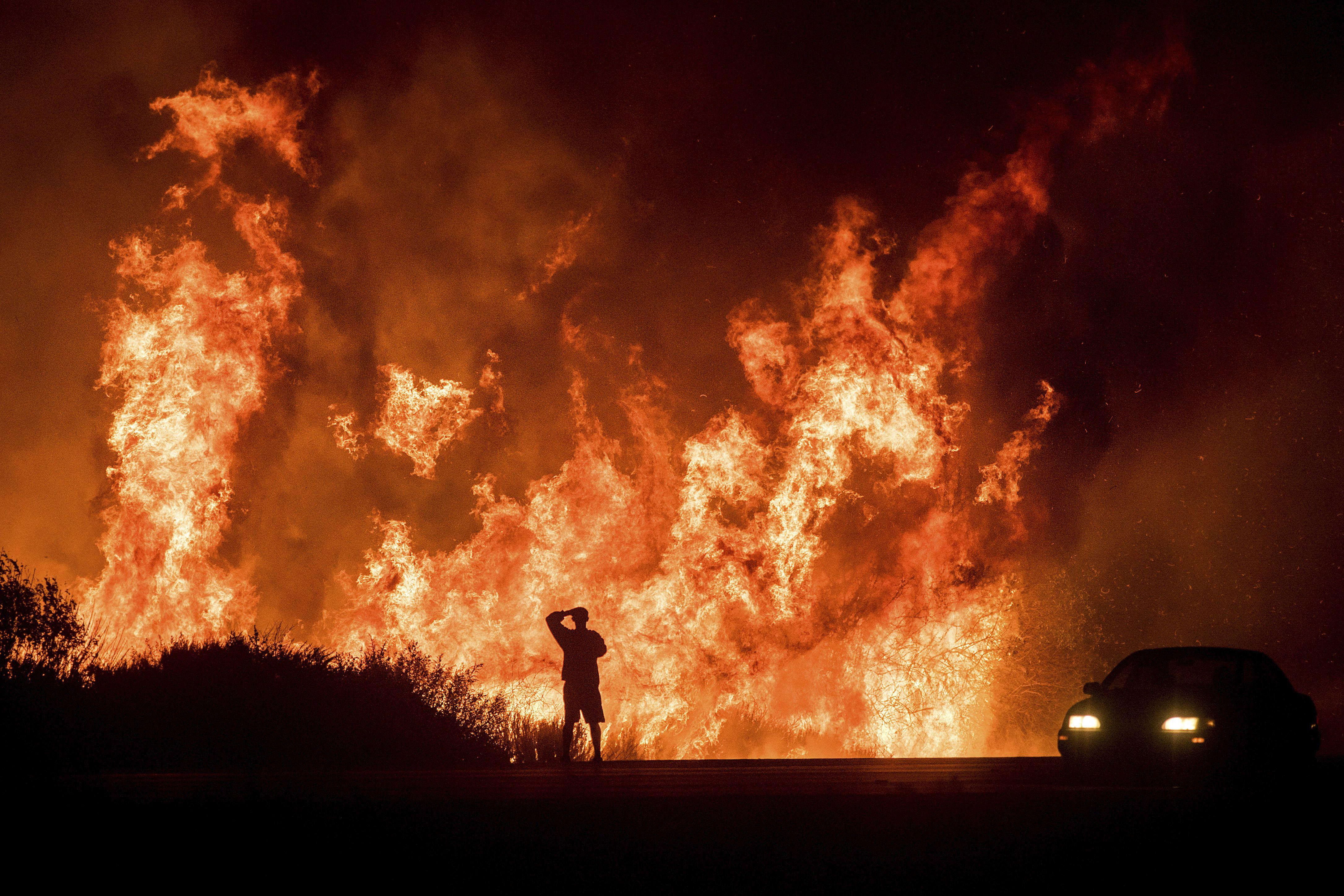 4344x2896 Man Watching Fire In The Jungle, HD Photography, 4k Wallpaper, Image, Background, Photo and Picture