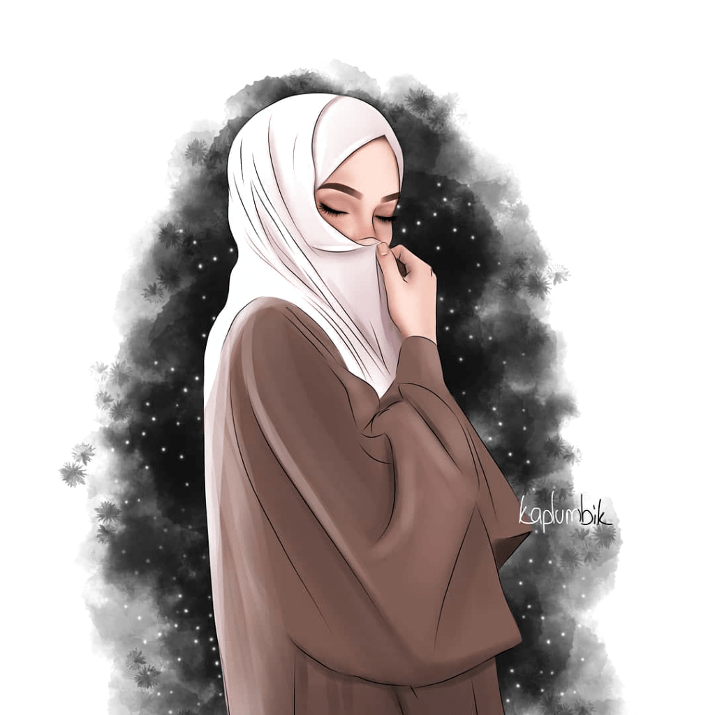 1024x1024 Hijab Anime Wallpaper