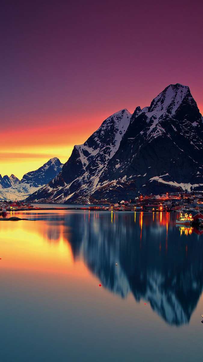 675x1200 mountain Lofoten Norway sky sea lofoten islands Wallpaper Wallpaper : Android Wallpaper