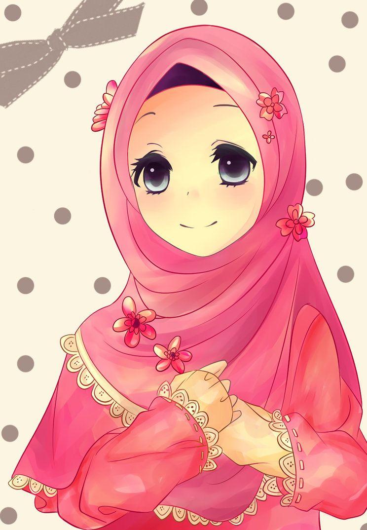 744x1074 Muslimah And Anime Image Muslim Cartoon Girls