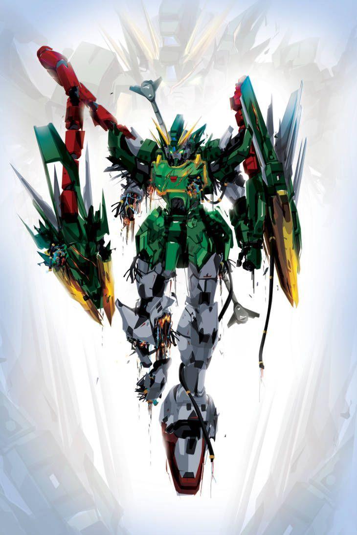 730x1094 Wounded Dragon by ChasingArtwork. Gundam wallpaper, Gundam, Gundam art