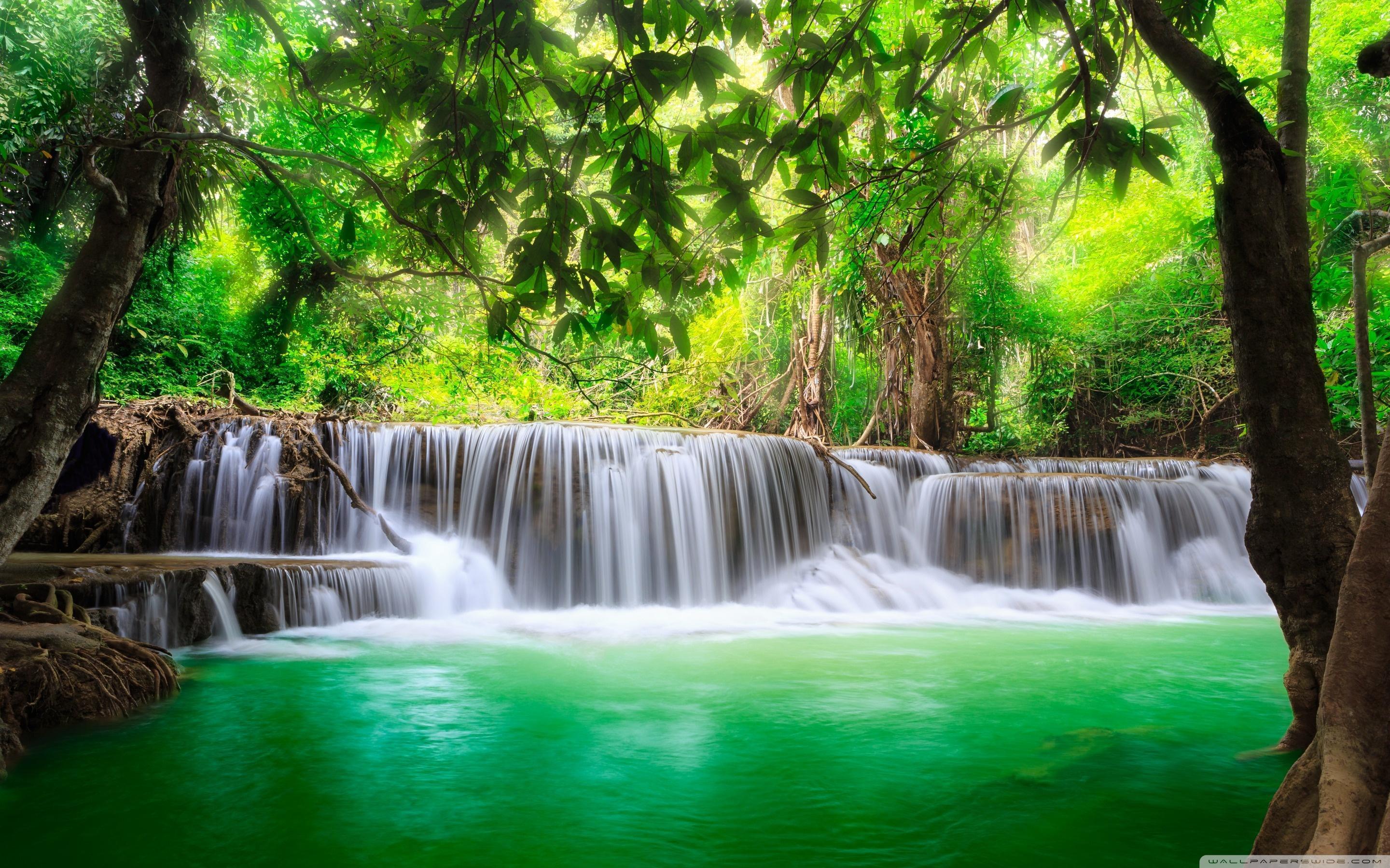 2880x1800 Tropical Waterfall Wallpaper
