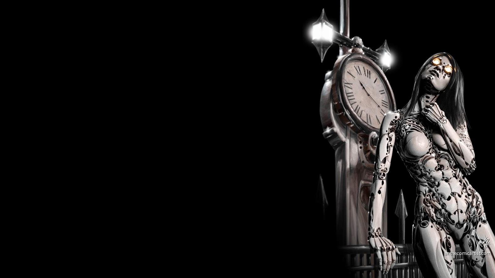 1600x900 Robot Desktop Wallpaper