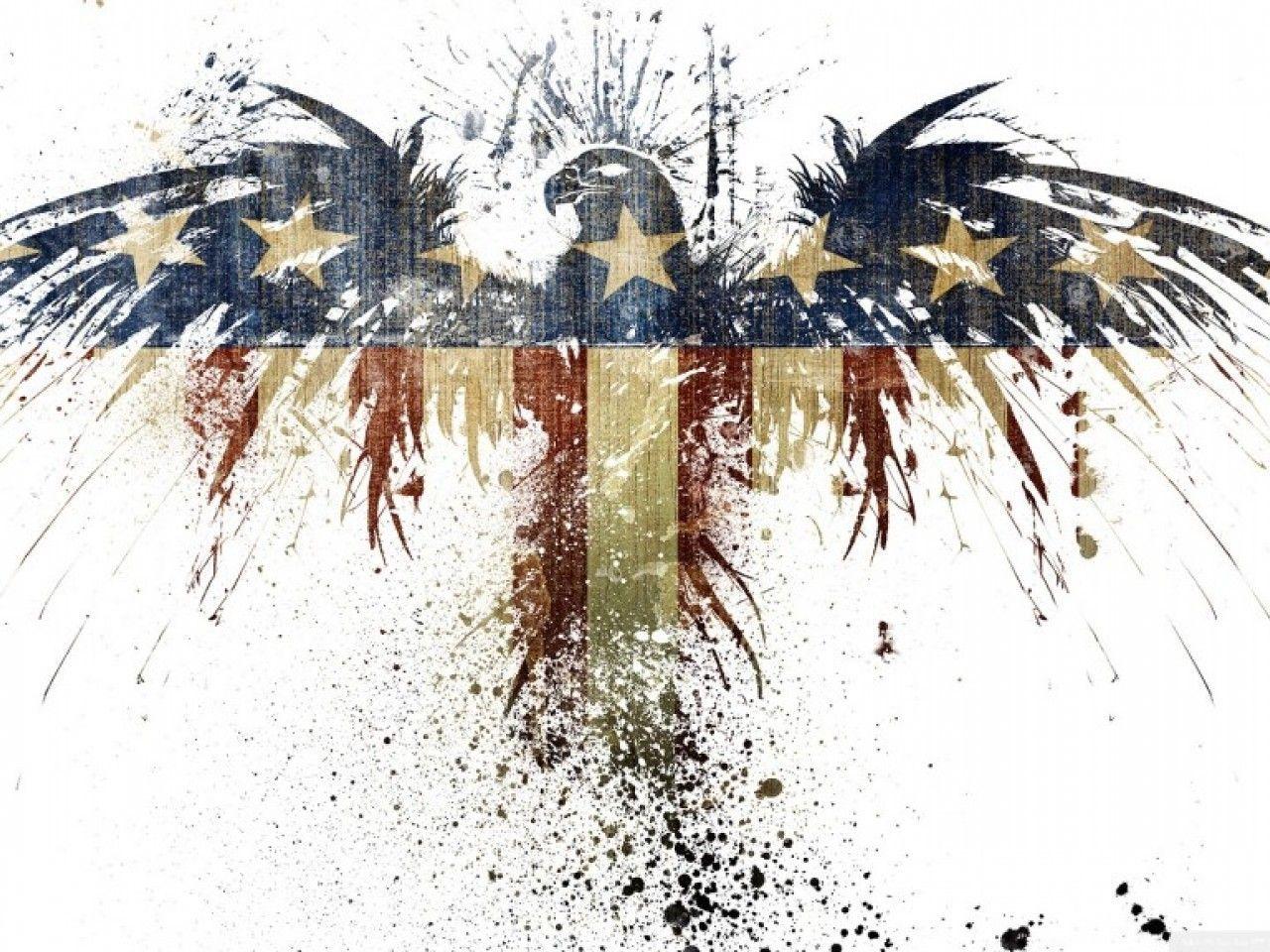 1280x960 Free Download Eagle American Flag Wallpaper For Desktop America