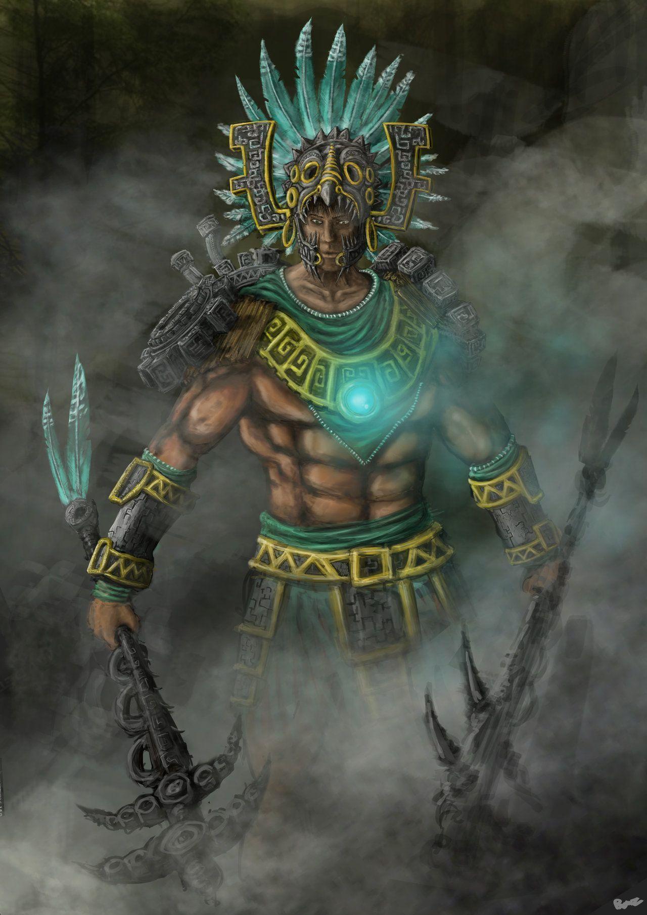 1280x1810 Aztec Warrior Wallpaper