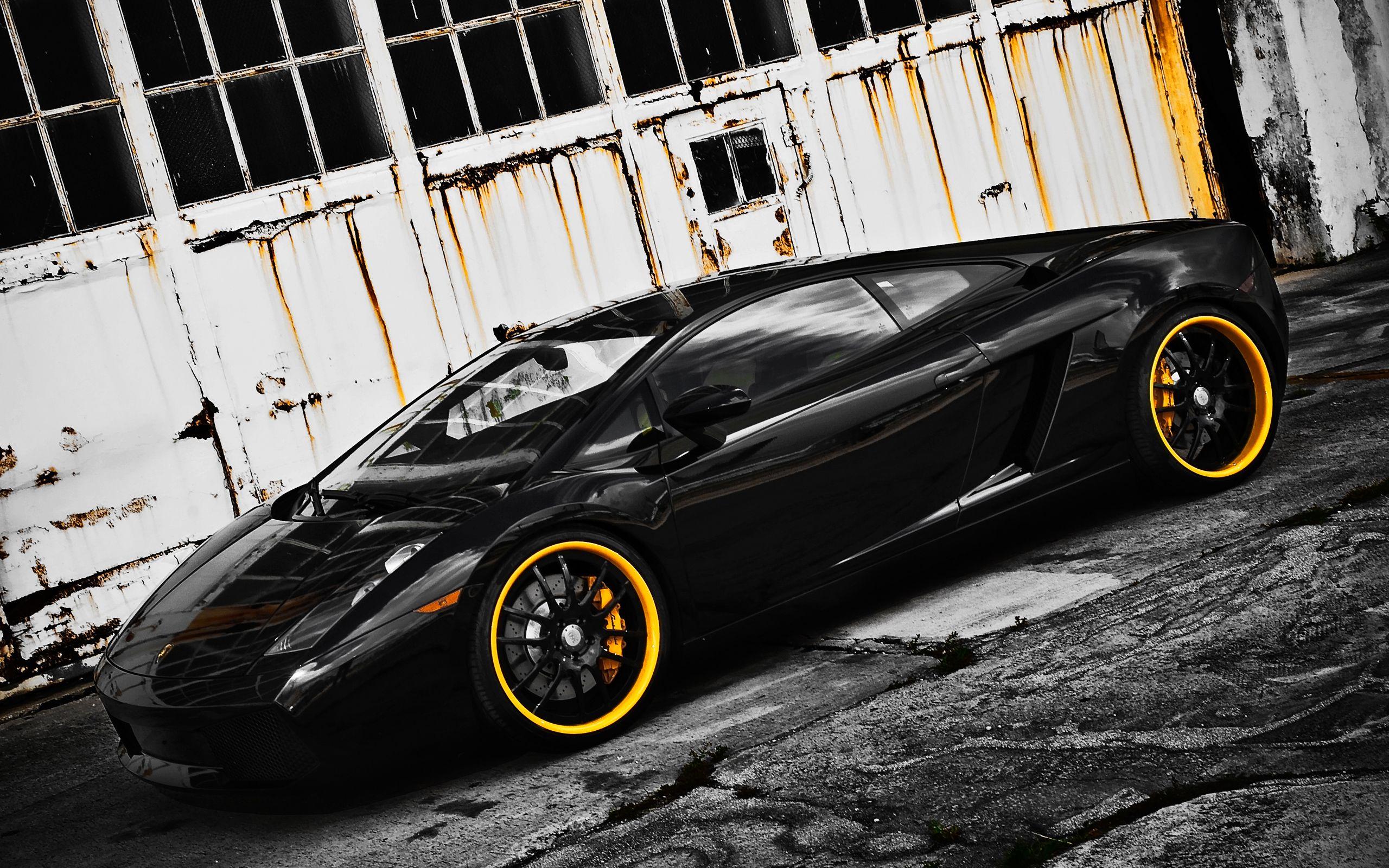 2560x1600 Forged Black Lamborghini Gallardo 3 Wallpaper. HD Car