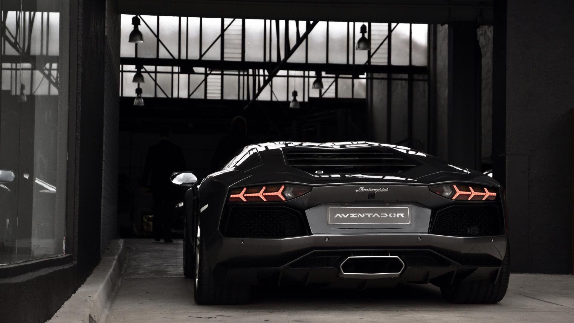 1920x1080 Lamborghini Aventador Black