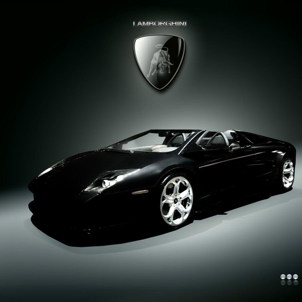 1024x1024 Black Lamborghini Wallpaper