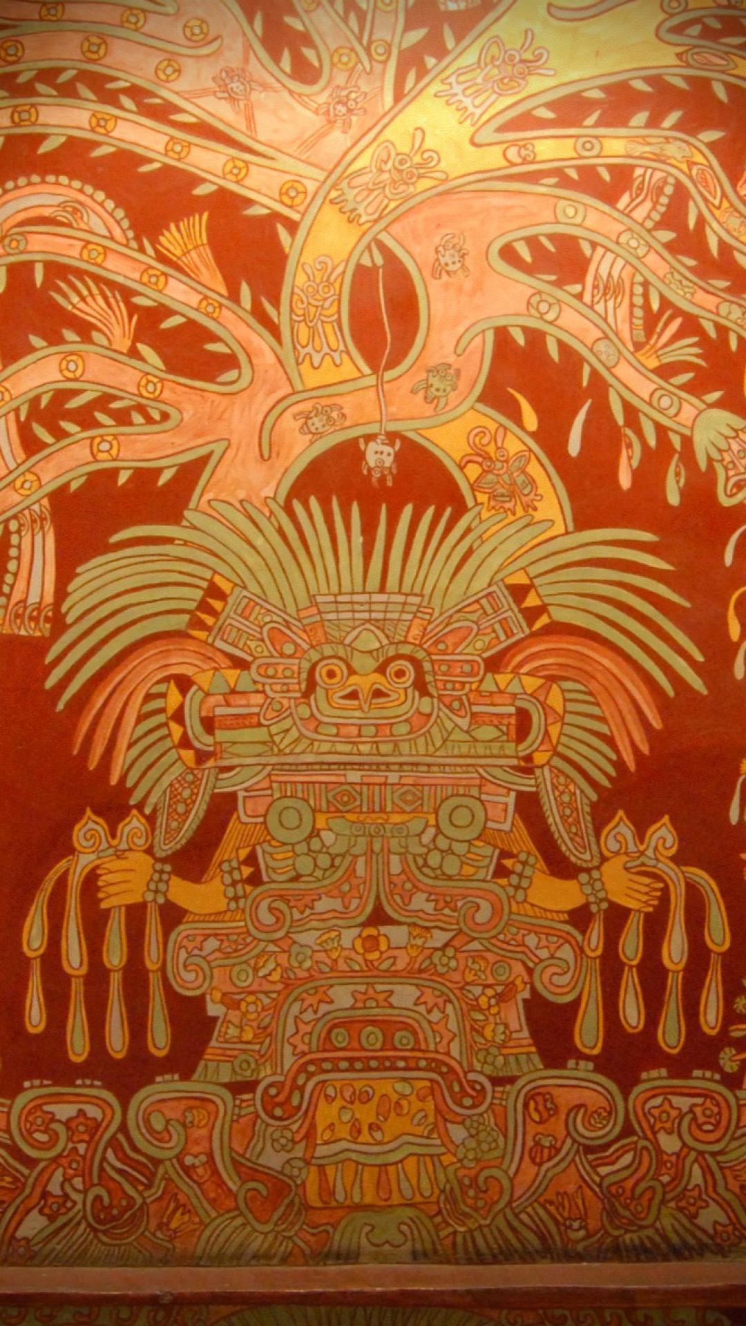 Aesthetic phone wallpaper tribal aztec  Free Photo  rawpixel