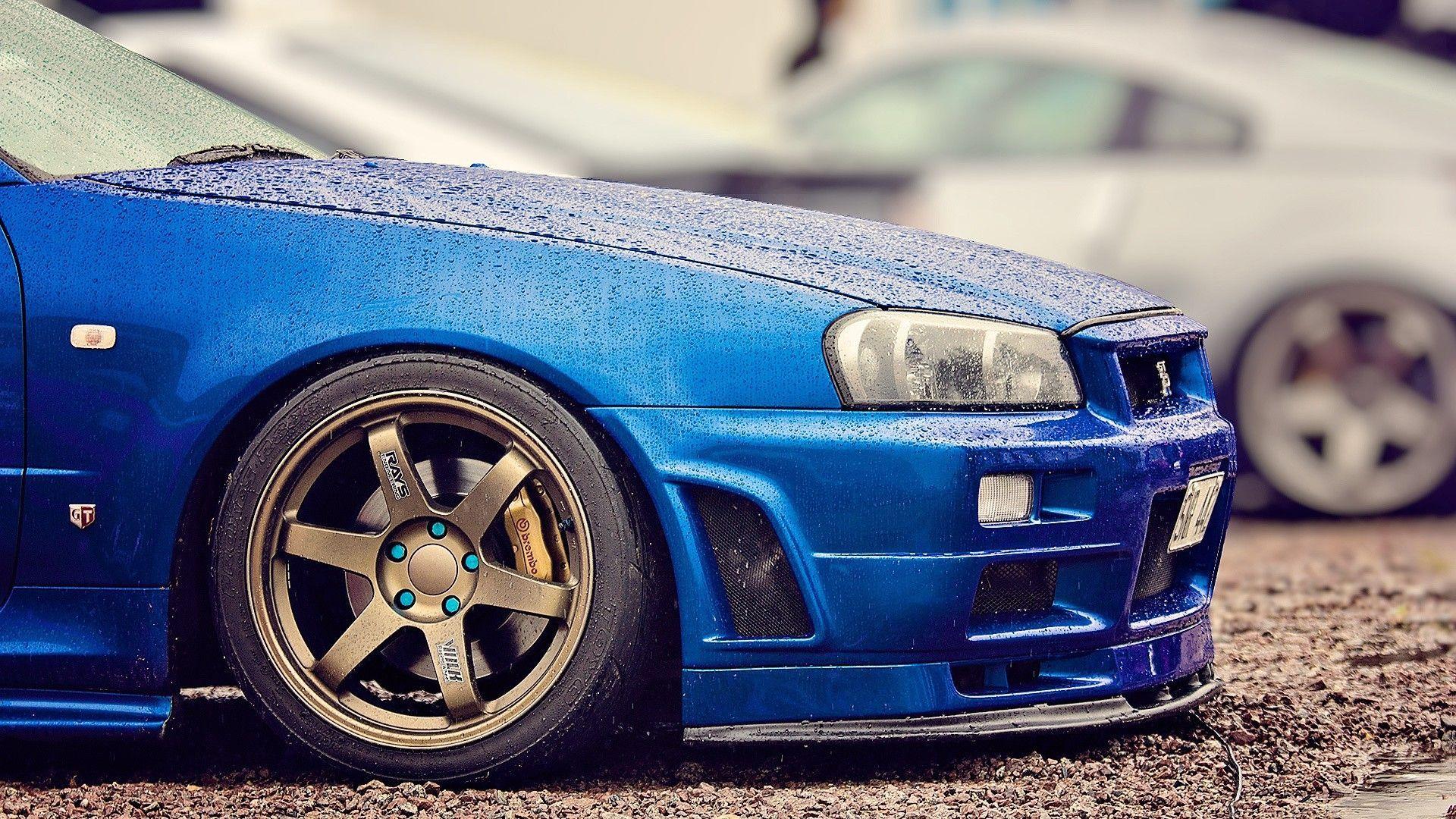 Blue Nissan Skyline R34 Wallpapers - Top Free Blue Nissan Skyline R34  Backgrounds - WallpaperAccess