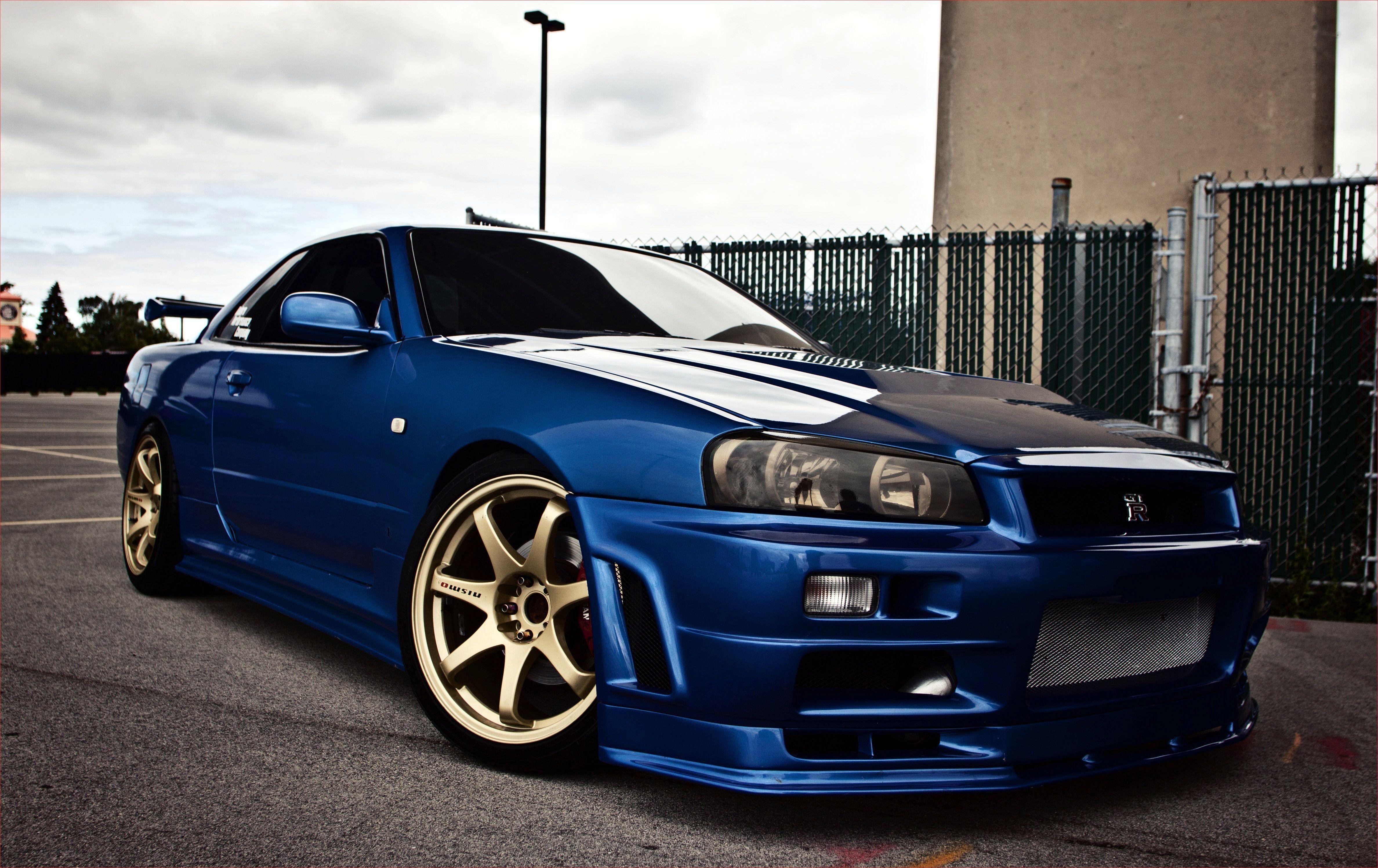 Blue Nissan Skyline R34 Wallpapers Top Free Blue Nissan Skyline R34 Backgrounds Wallpaperaccess