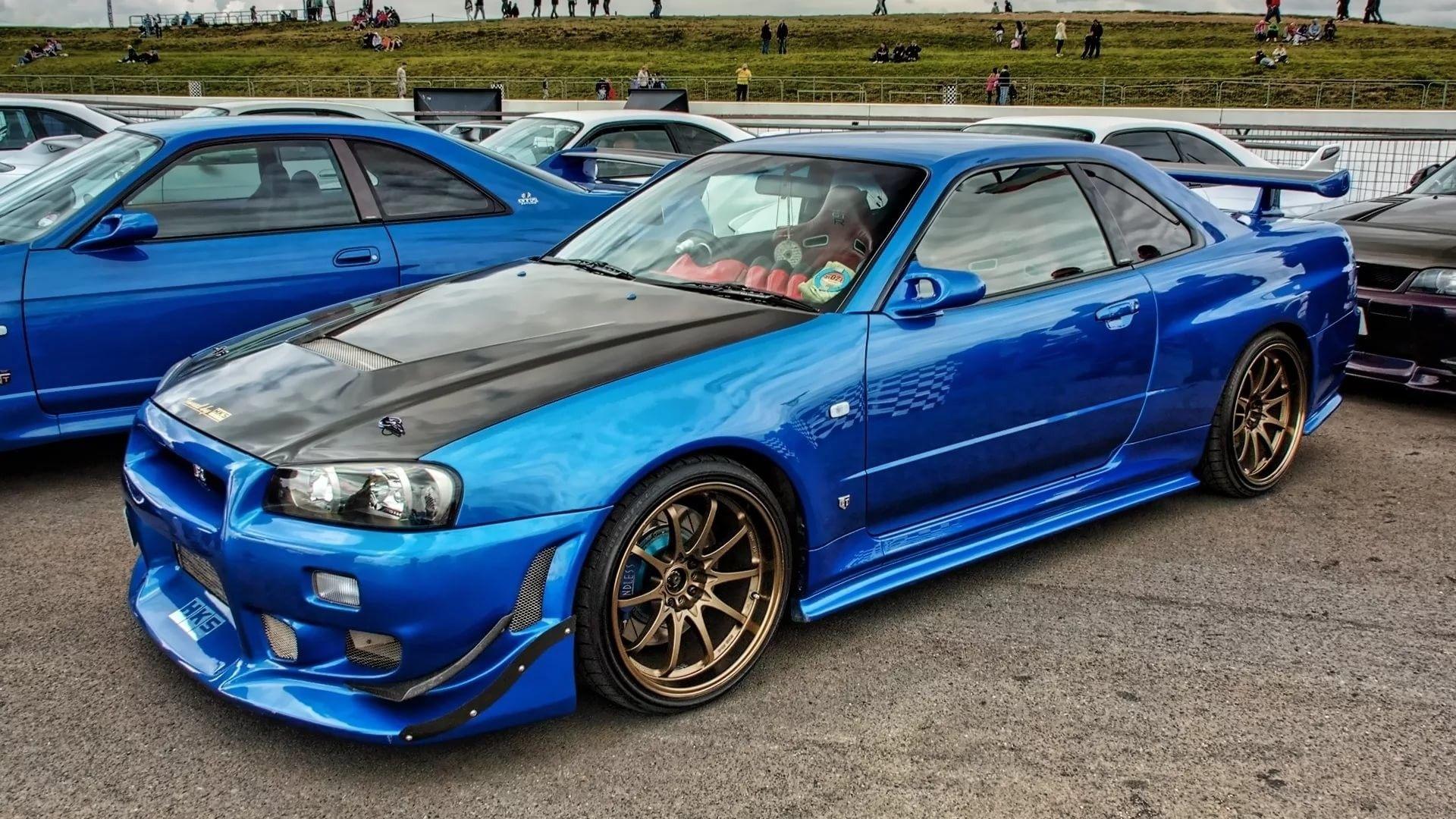 Skyline r34 обои 4k