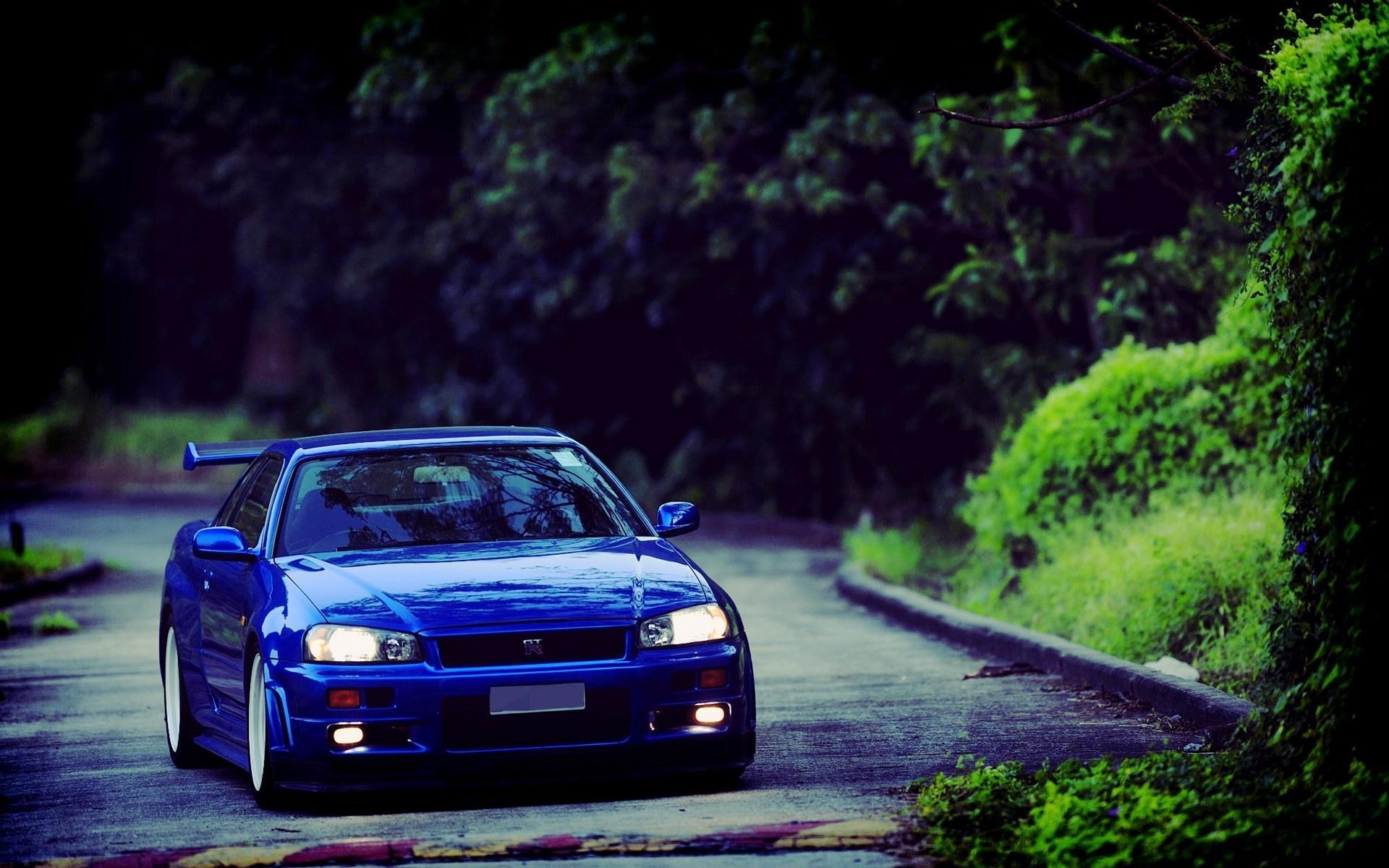 Blue Nissan Skyline R34 Wallpapers Top Free Blue Nissan Skyline R34 Backgrounds Wallpaperaccess