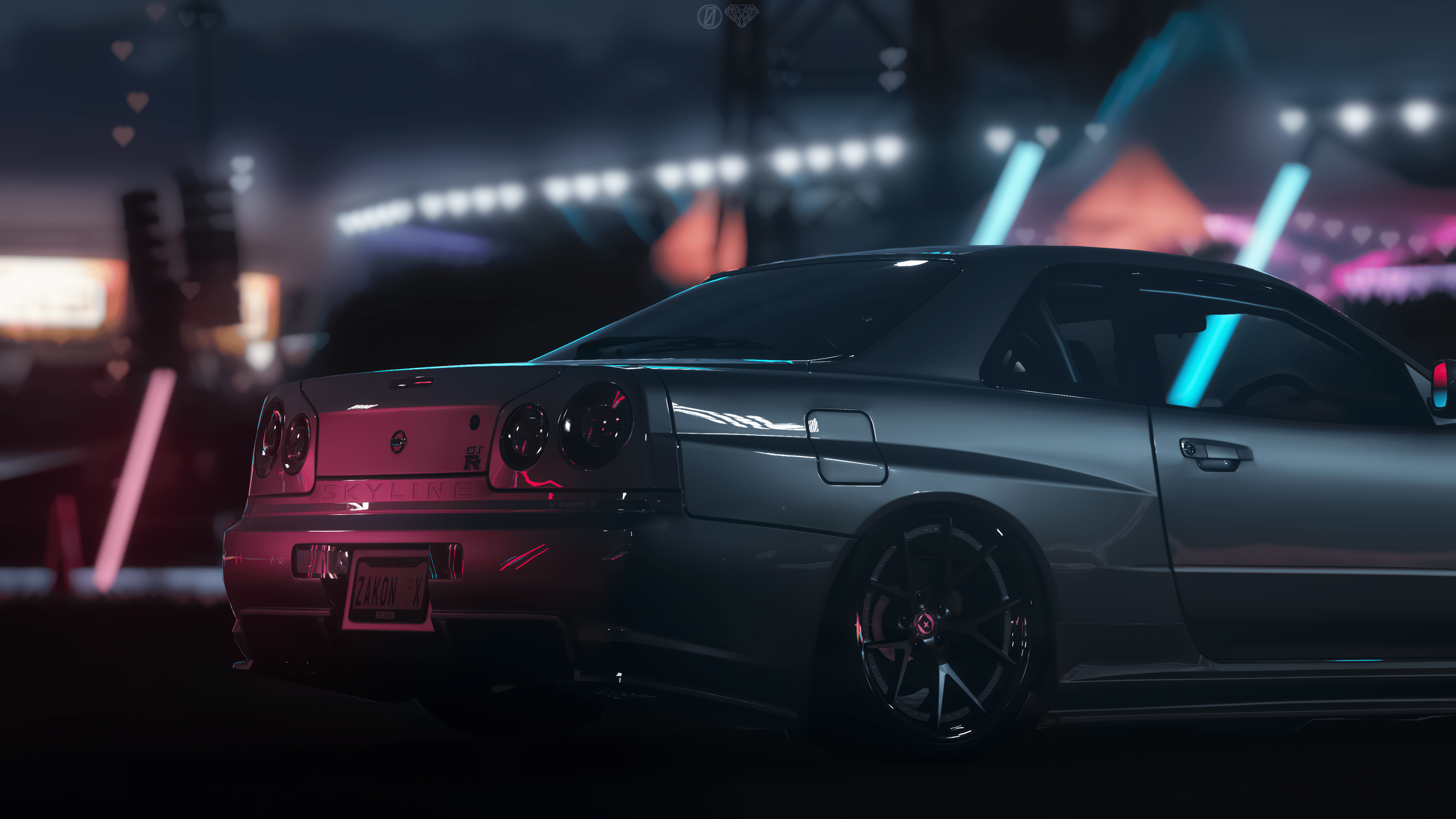 3840x2160 Nissan Skyline GT R (R34) Wingless Angel [4k]