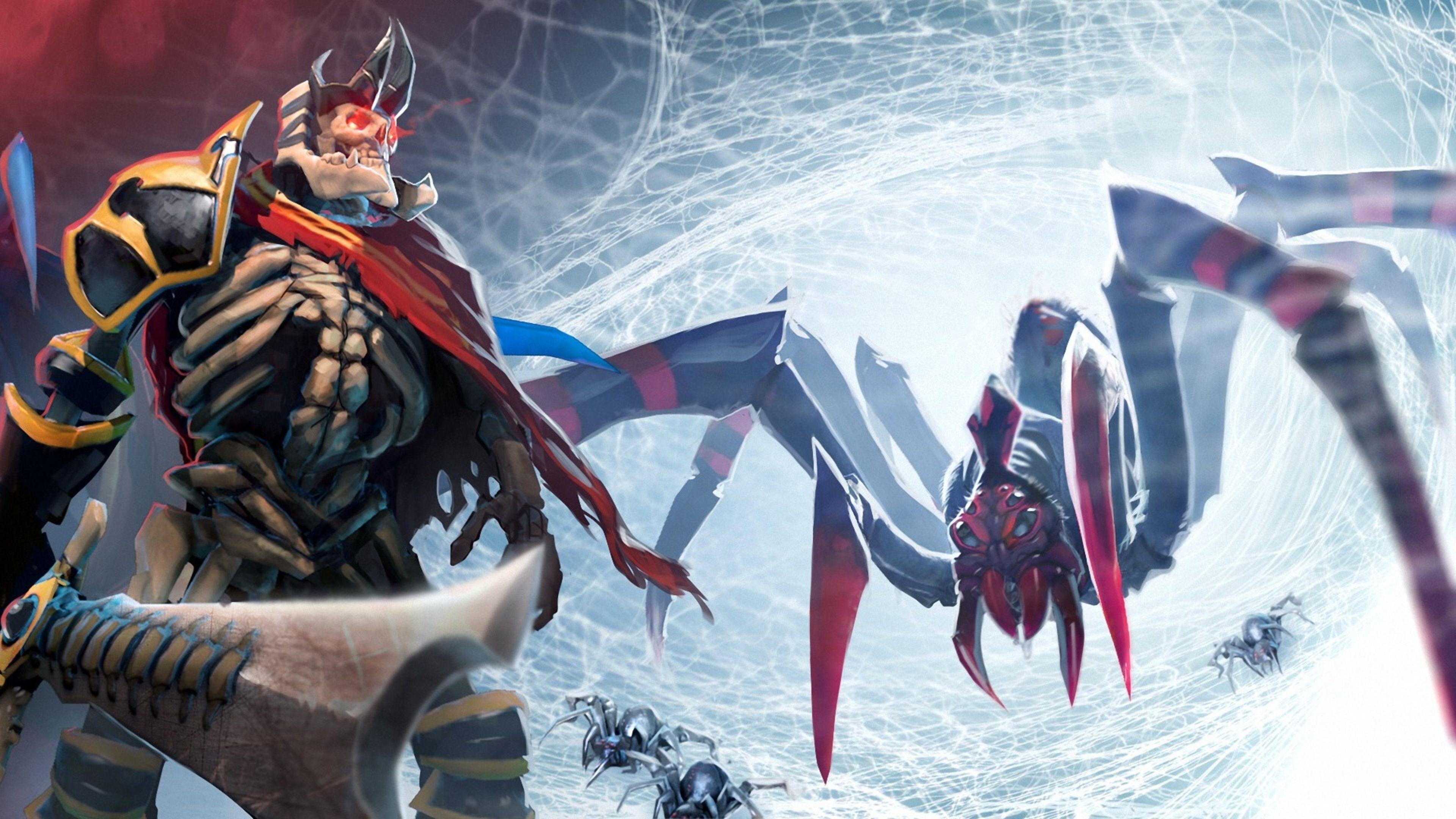 3840x2160 Skeleton King (wraith King) And Broodmother Skin Wallpaper 3840x2160 :