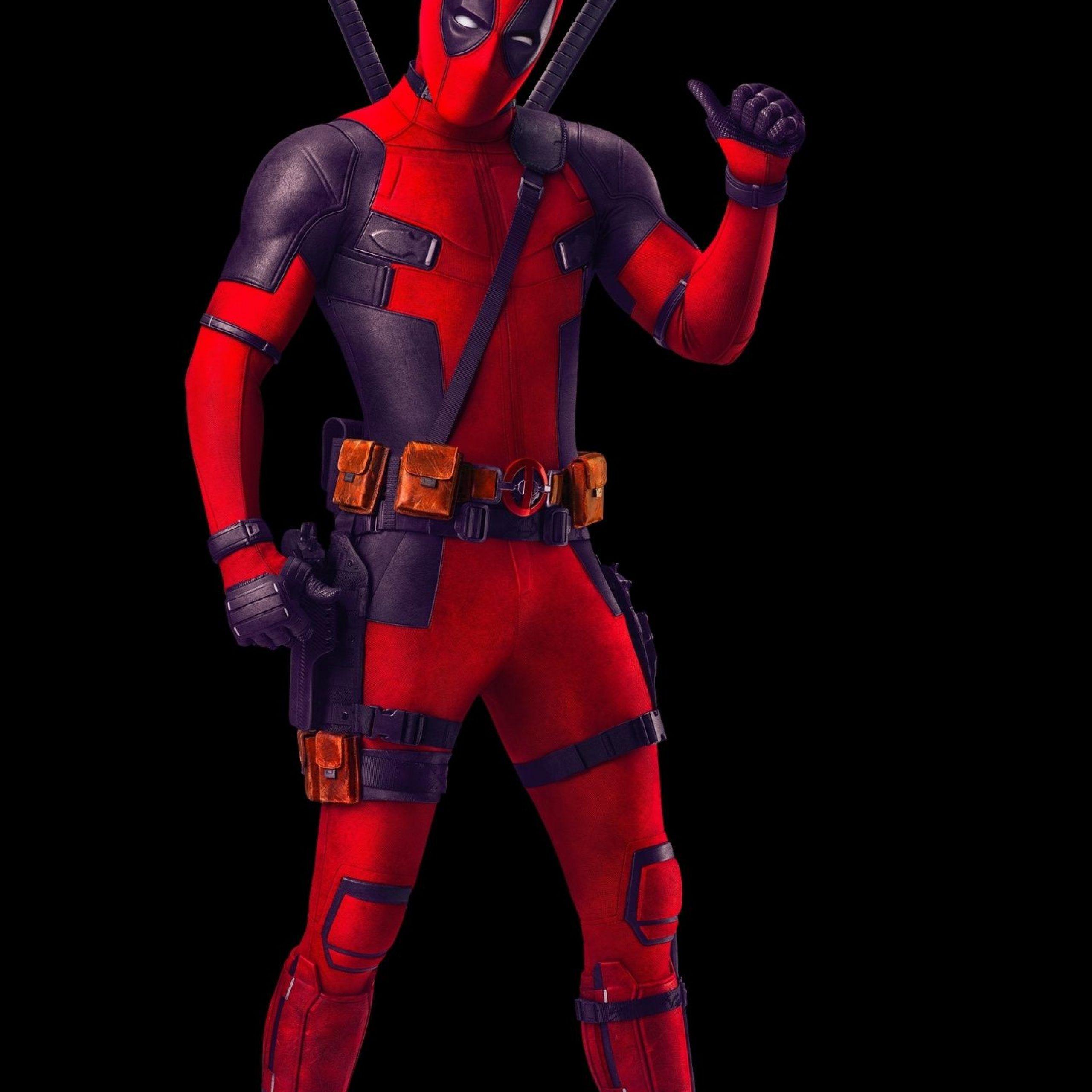 2560x2560 Deadpool, minimal, superhero, art wallpaper