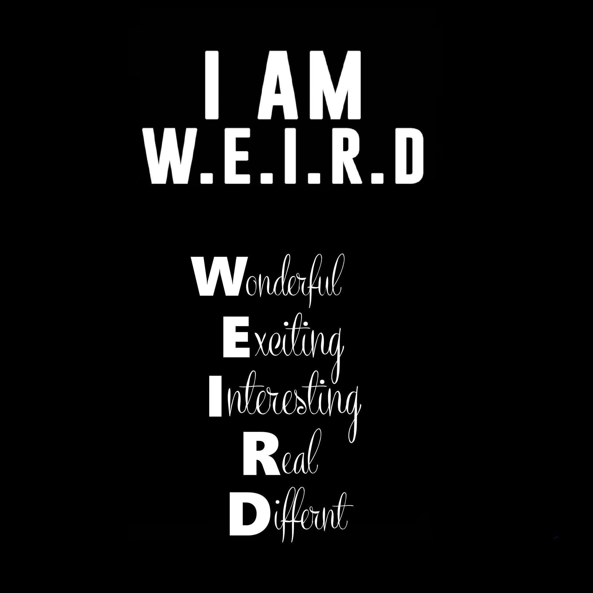 2048x2048 Be weird Cute wallpaper Pinterest Wallpaper Quotes