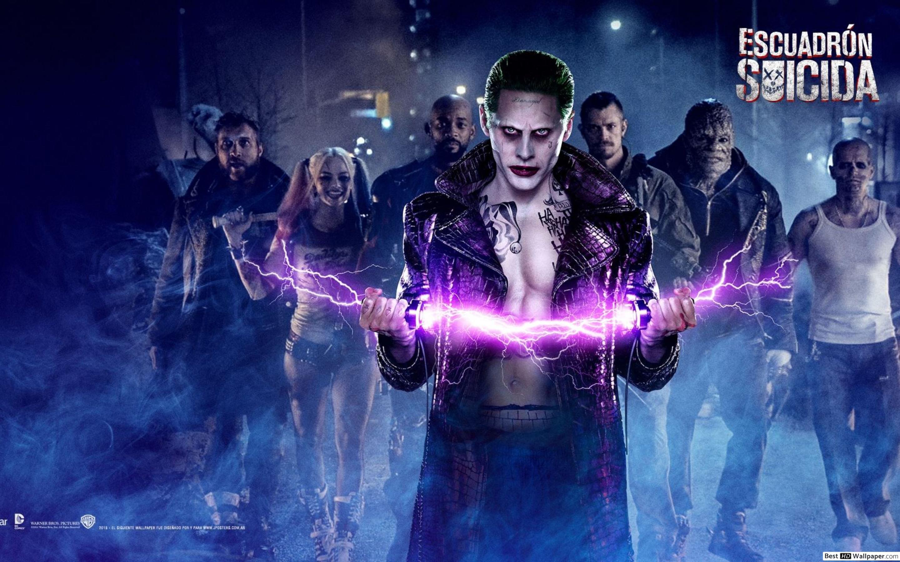2880x1800 Jocker in Suicide Squad HD wallpaper download
