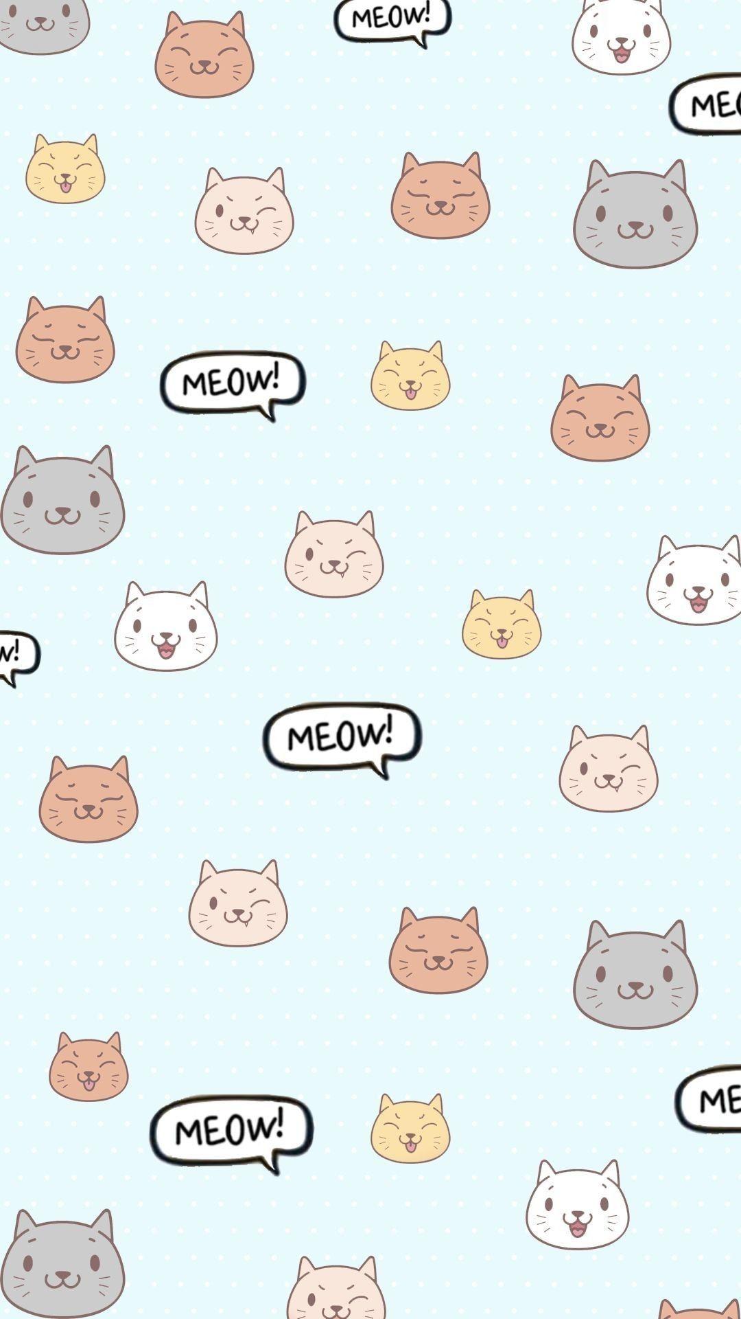 Cat Cartoon Phone Wallpapers - Top Free Cat Cartoon Phone Backgrounds - WallpaperAccess