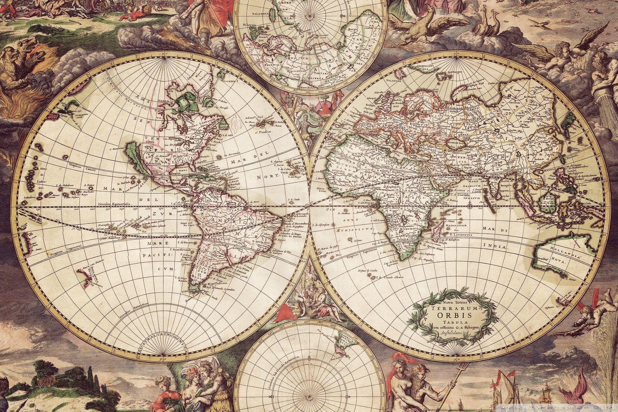 2000x1333 Old World Map Wallpaper. World map wallpaper, Old world maps, Old map