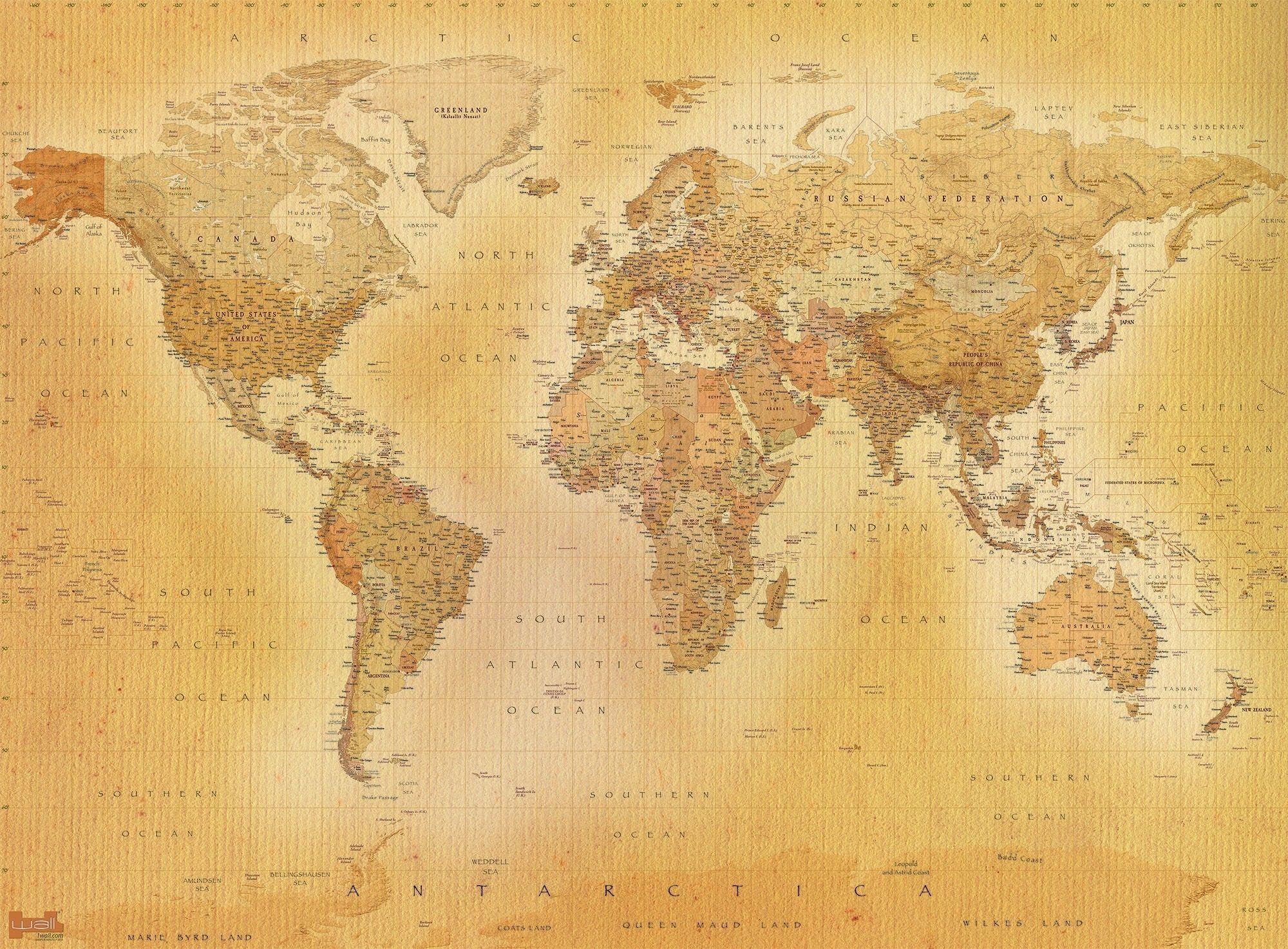 2000x1473 Antique World Wallpaper