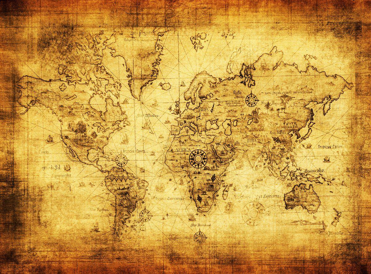 1200x886 Vintage Maps Wallpaper