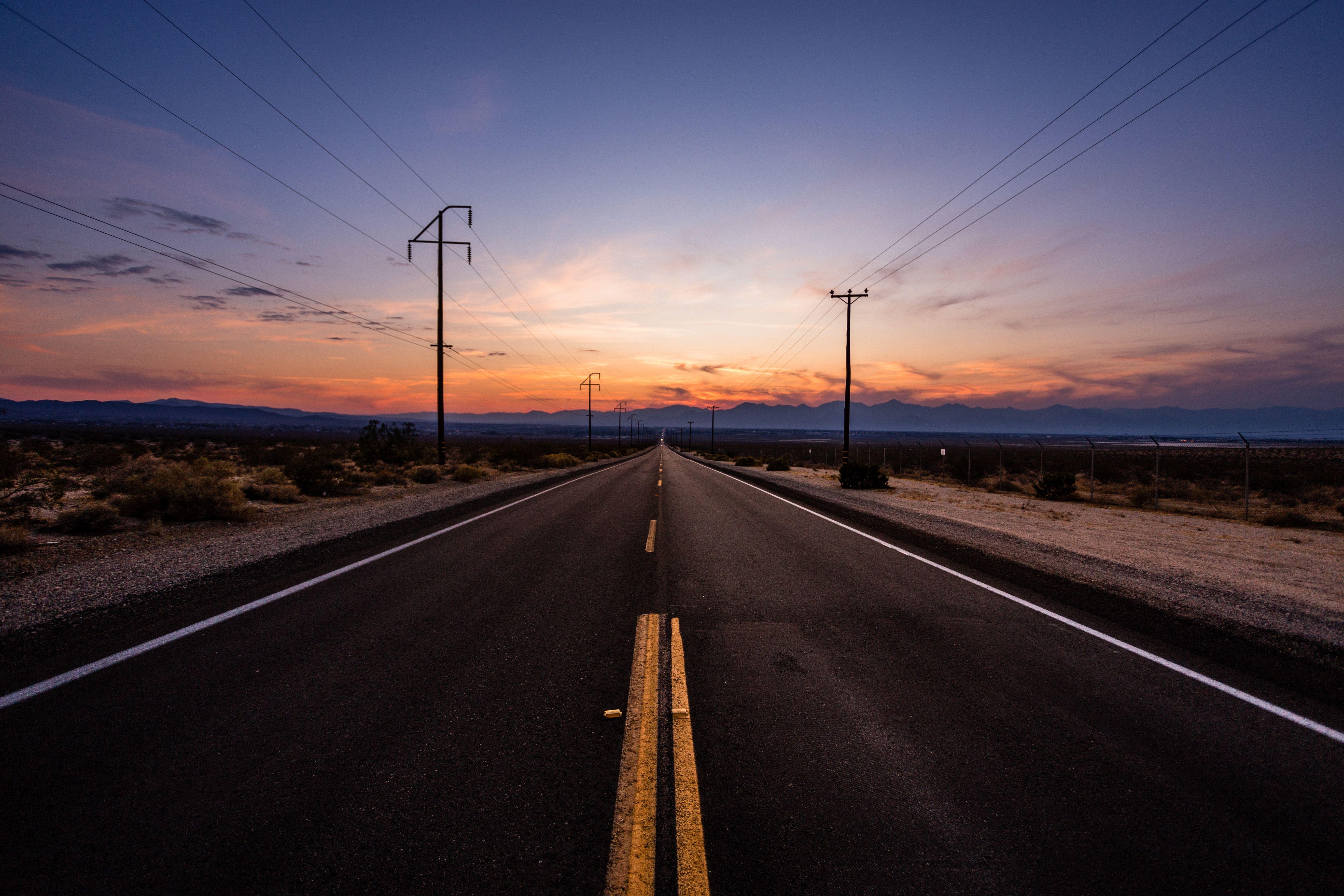 5472x3648 #clouds, #desert, #road, #sunset, wallpaper. Mocah.org HD Desktop Wallpaper
