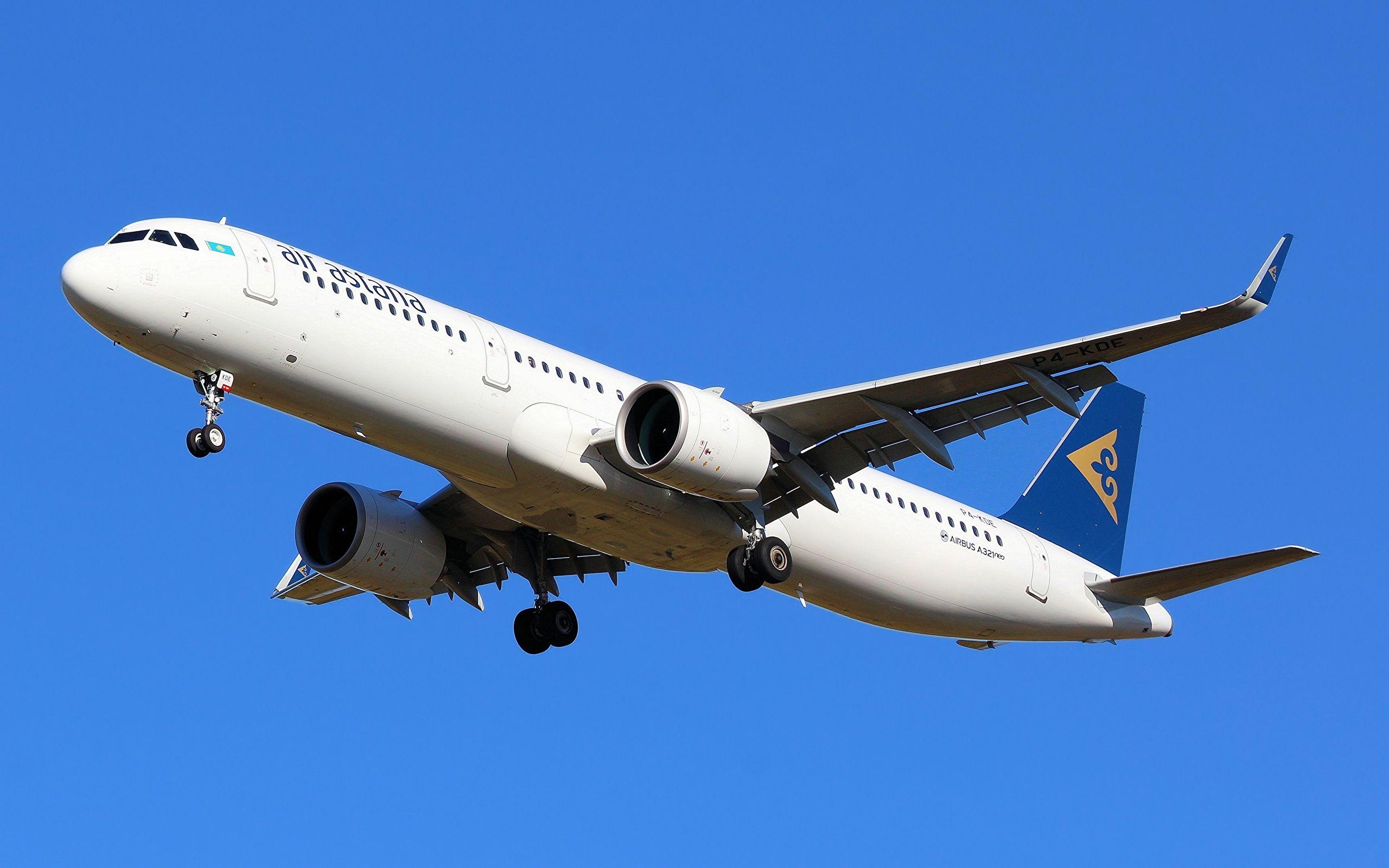 2560x1600 Wallpaper Airbus Airplane Passenger Airplanes Air Astana, 2560x1600