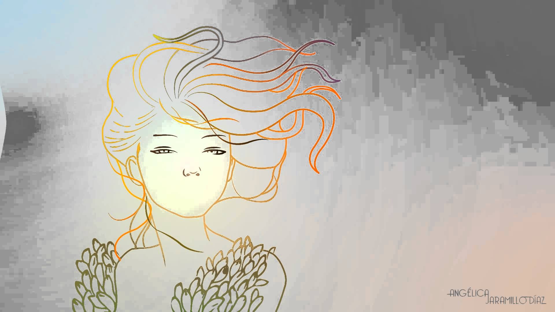 1920x1080 Animación pintura de Audrey Kawasaki