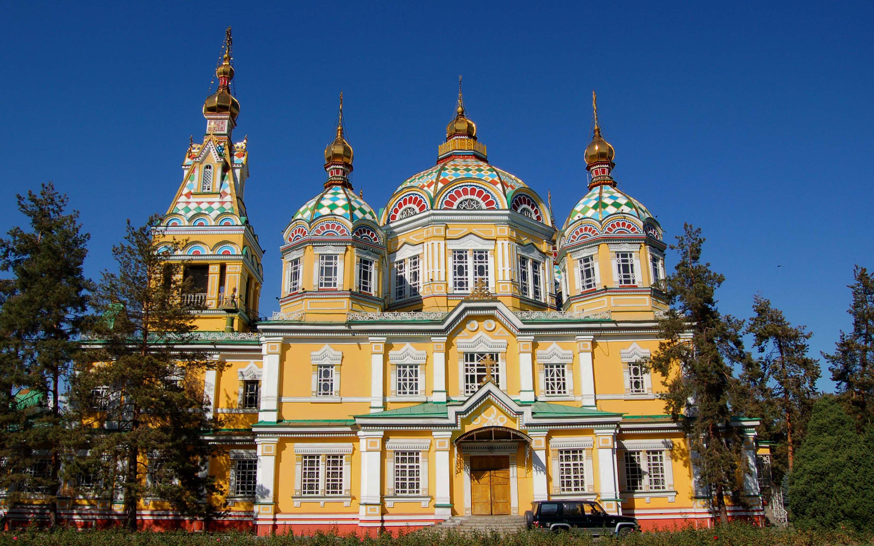 3000x1875 Kazakhstan, Asia, Zenkov Cathedral In Almaty :