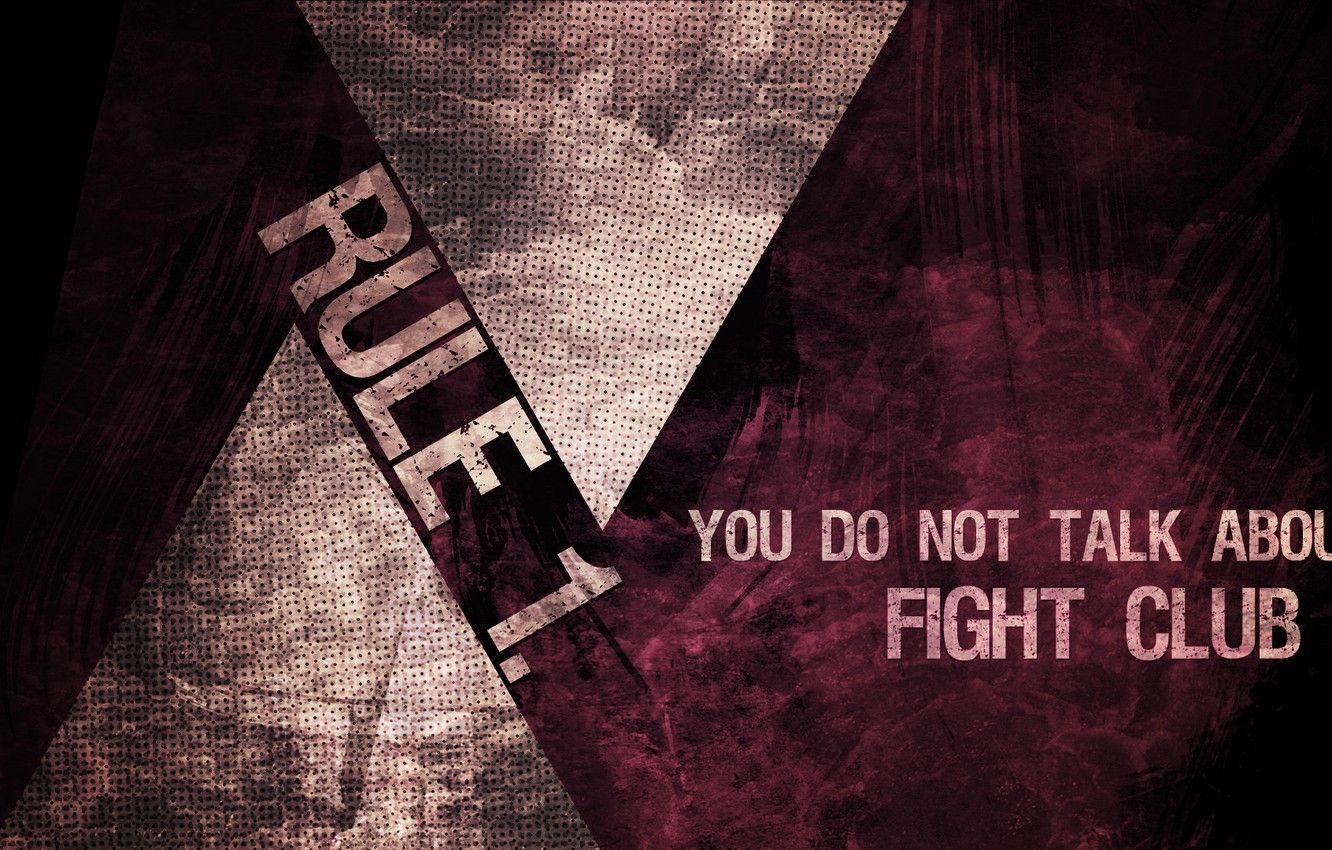 1332x850 Wallpaper fight club, rule don't talk about Fight club, fight club, the first rule, you do not talk about fight club image for desktop, section фильмы