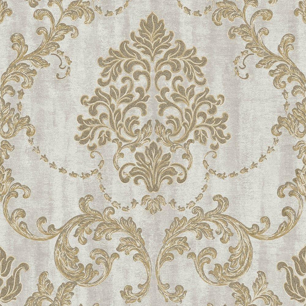 1000x1000 Grandeco Lauretta Damask Pattern Wallpaper Leaf Glitter Motif Textured Vinyl 130303. I Want Wallpaper