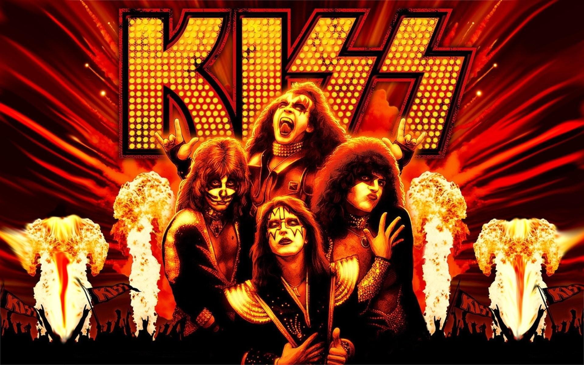 1920x1200 Kiss Rock Wallpaper